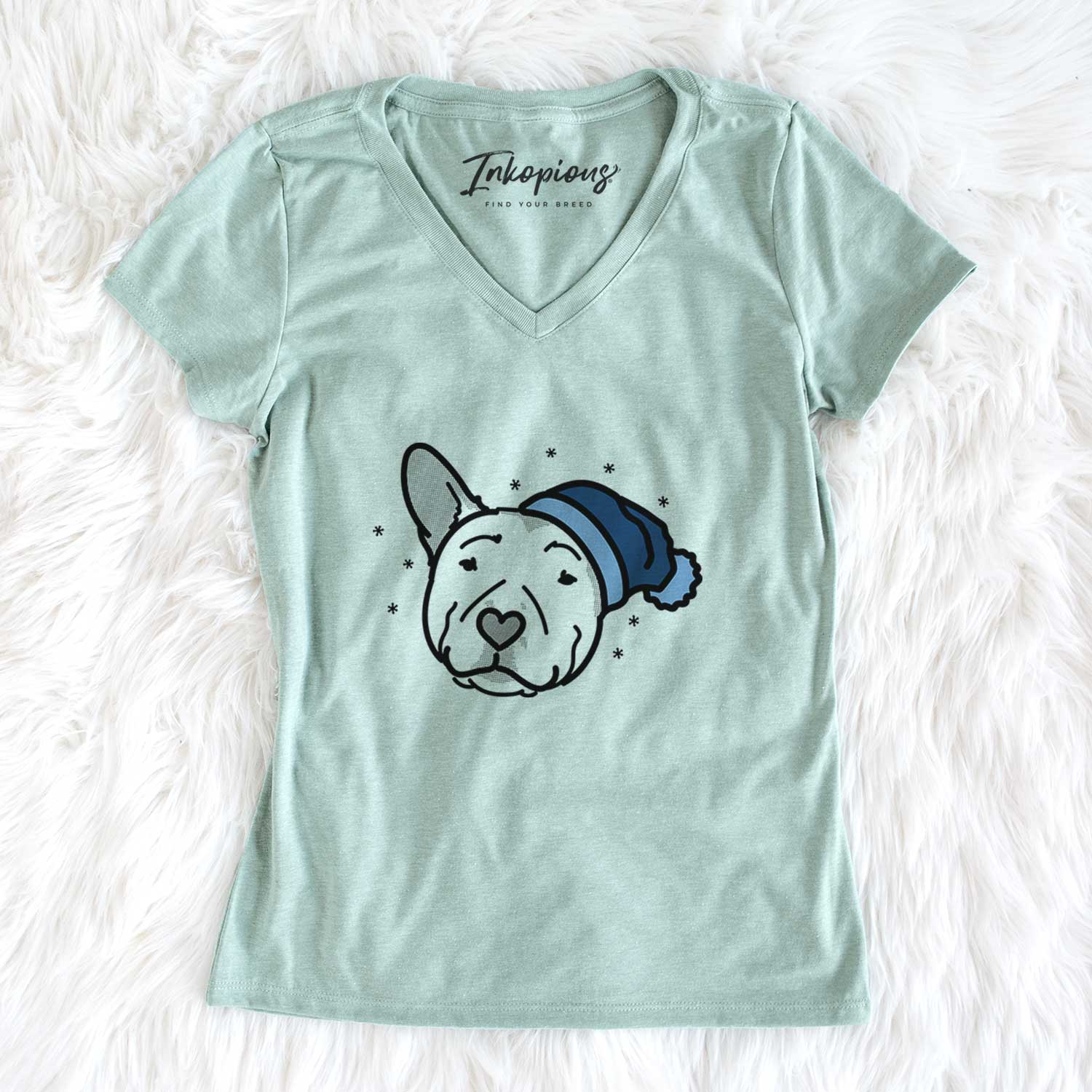 Frosty Pitbull - Archer - Women's V-neck Shirt
