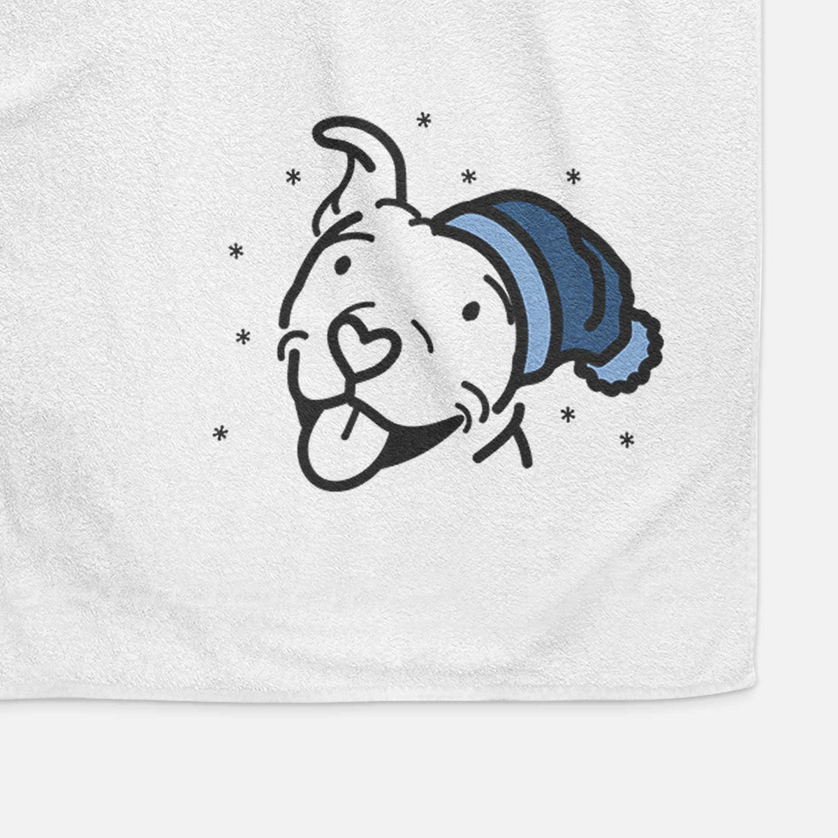 Frosty Pitbull - Arlo - Decorative Hand Towel