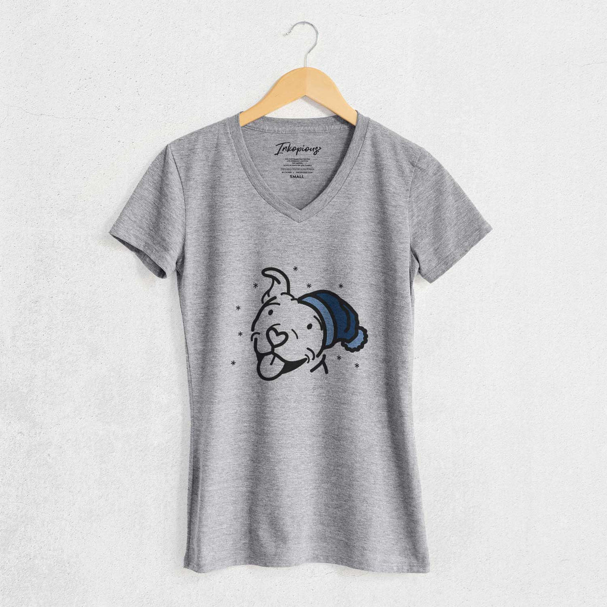 Frosty Pitbull - Arlo - Women's V-neck Shirt