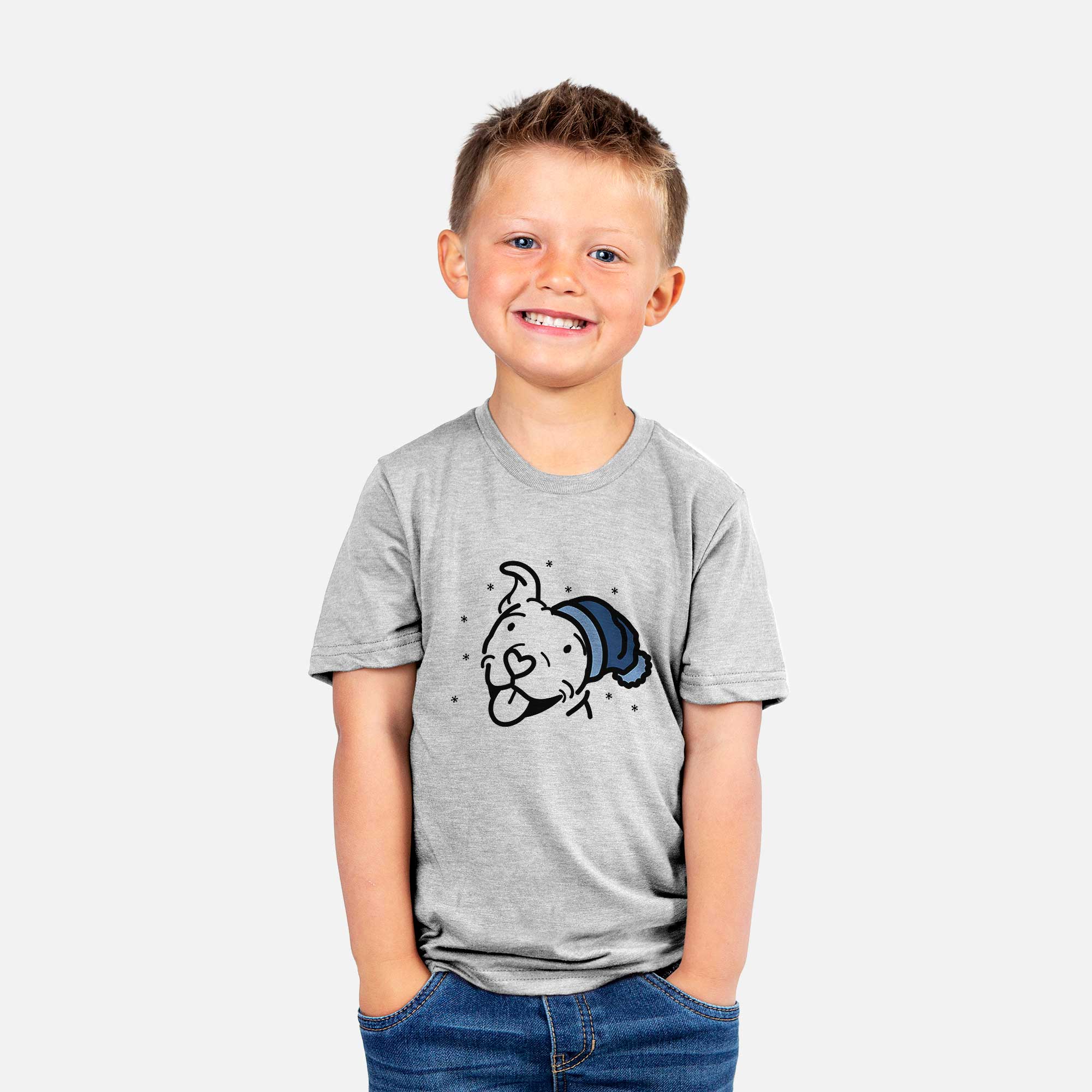 Frosty Pitbull - Arlo - Kids/Youth/Toddler Shirt