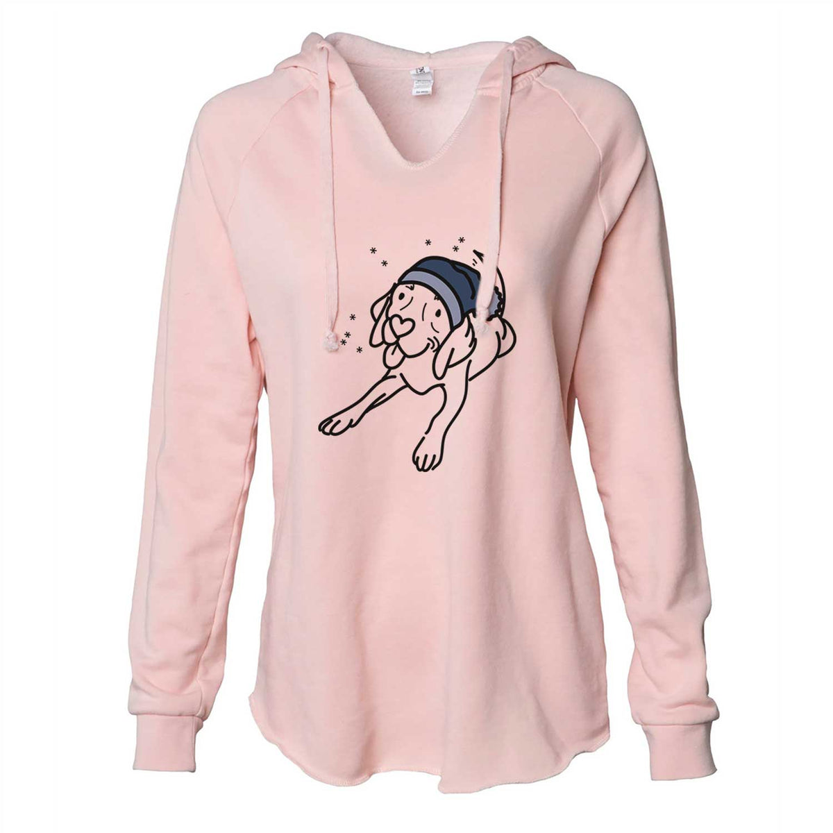 Frosty Beagle - Bagel - Cali Wave Hooded Sweatshirt