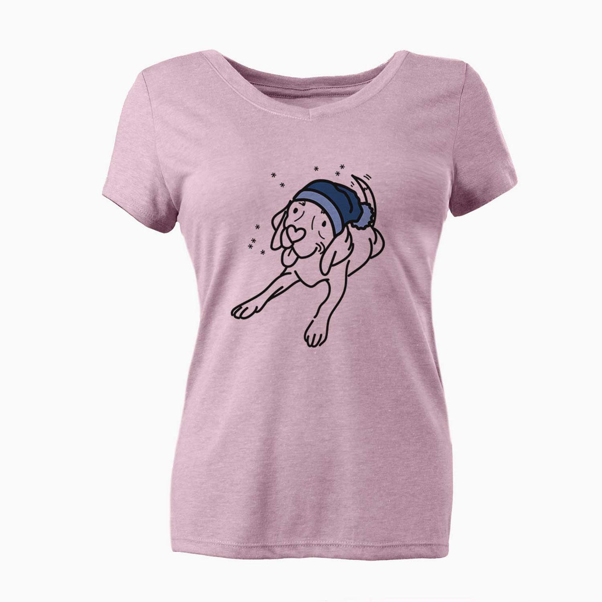 Frosty Beagle - Bagel - Women's V-neck Shirt