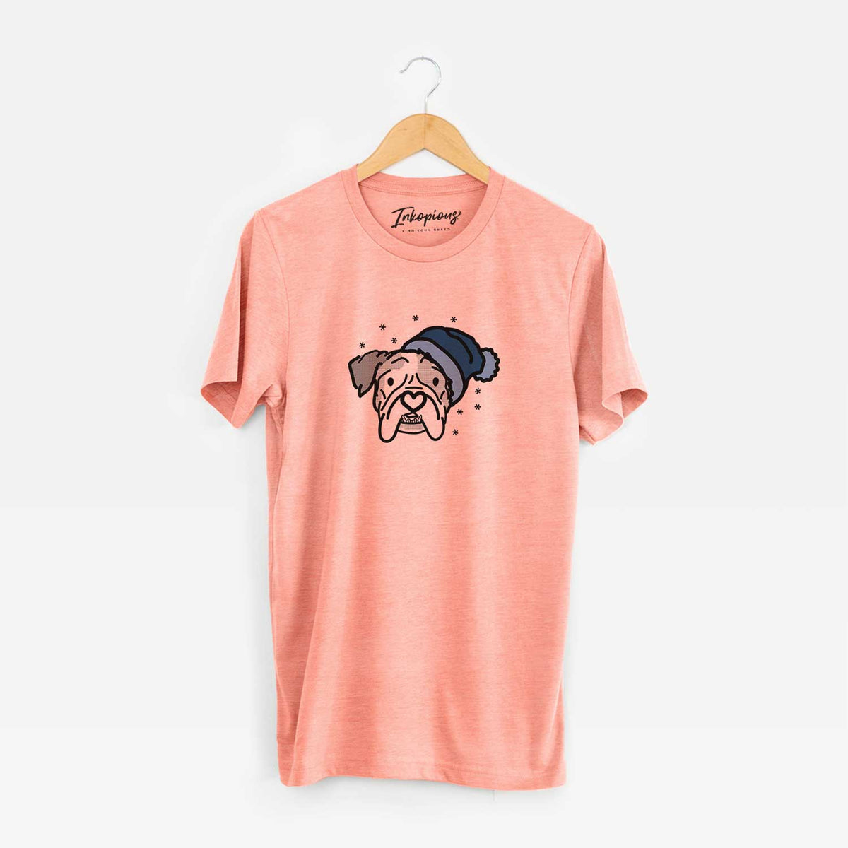Frosty English Bulldog - Bailey - Unisex Crewneck