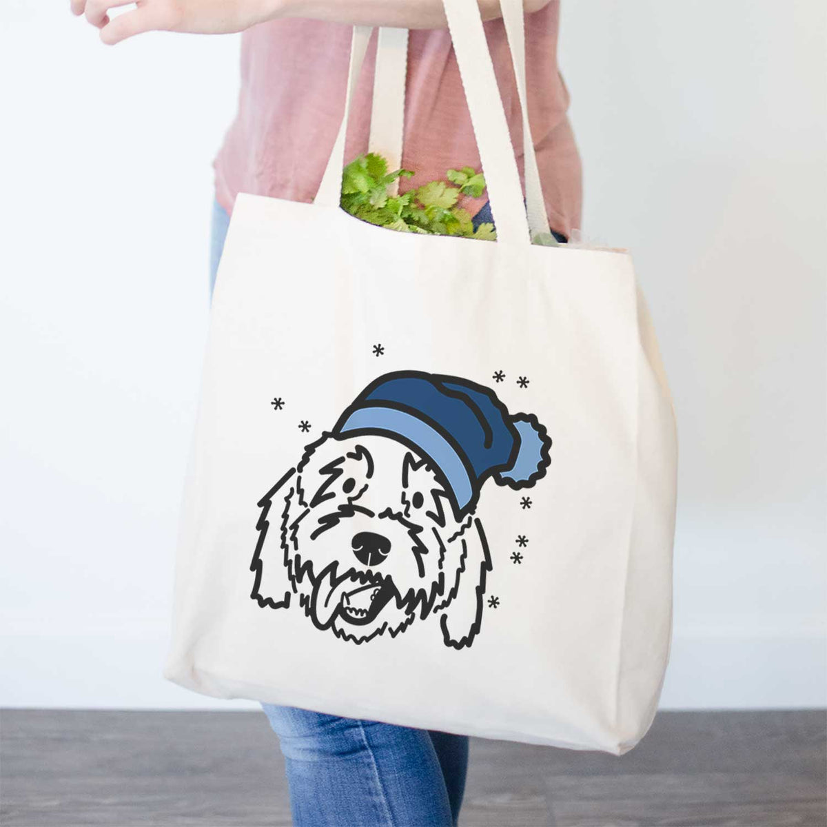 Frosty Goldendoodle - Barry - Tote Bag