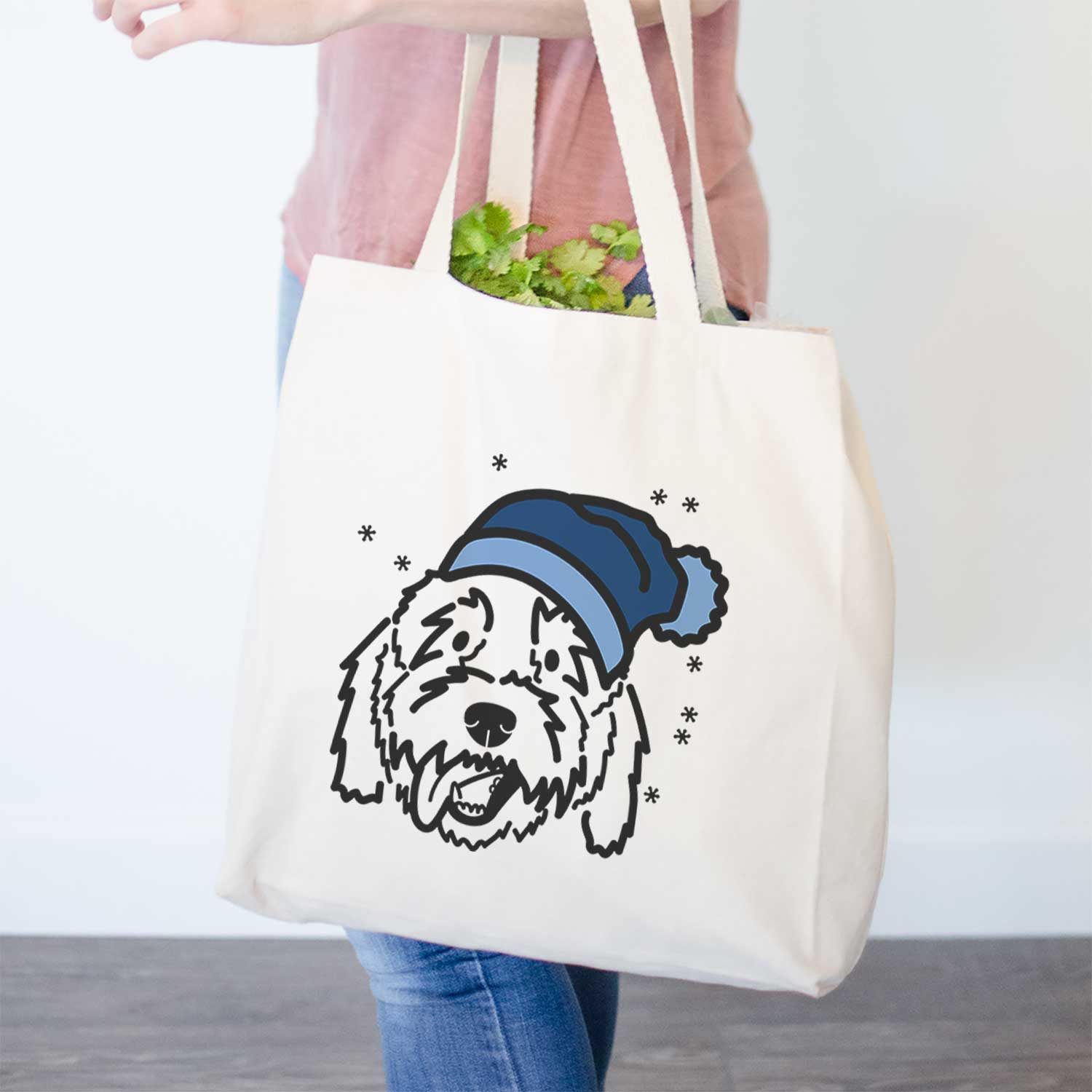 Frosty Goldendoodle - Barry - Tote Bag
