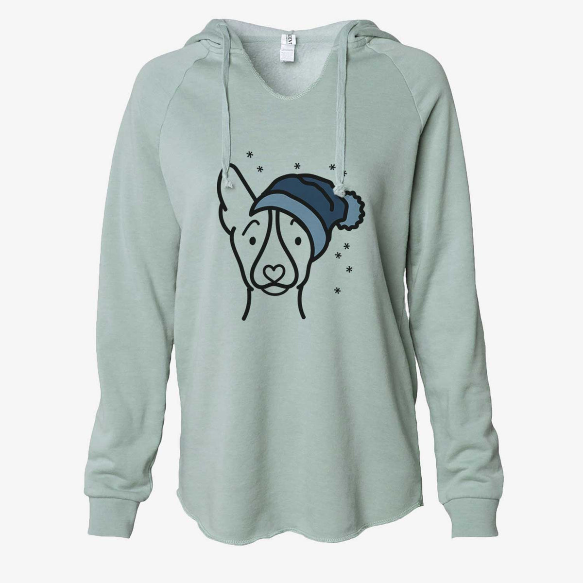 Frosty Basenji - Cali Wave Hooded Sweatshirt