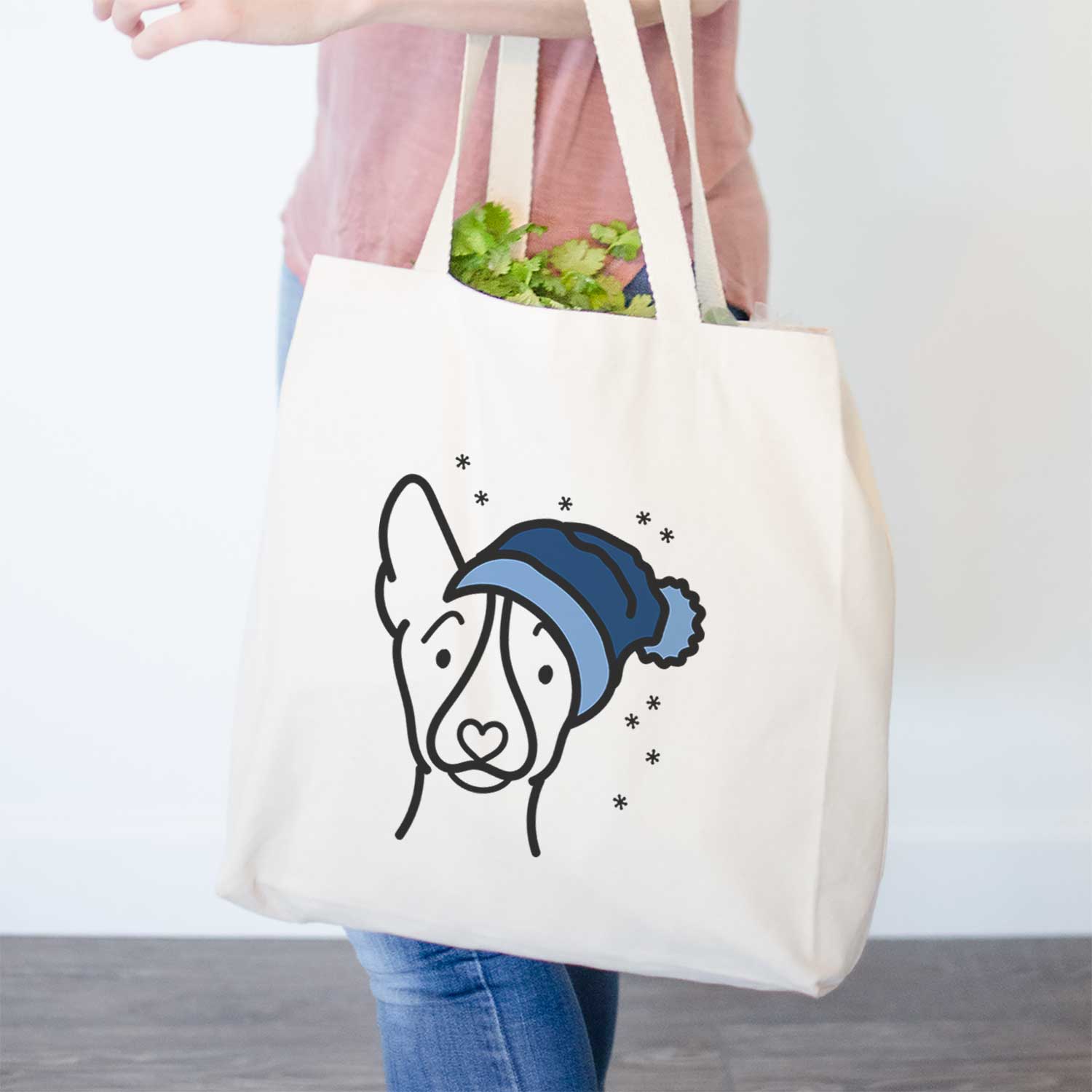 Frosty Basenji - Tote Bag