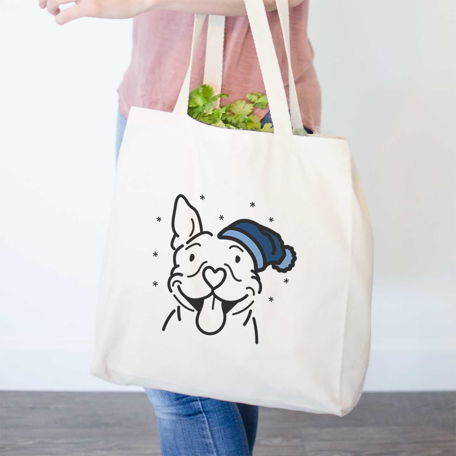 Frosty Pitbull - Basil - Tote Bag