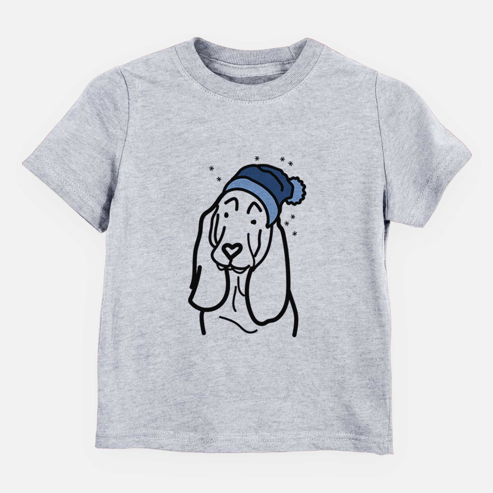 Frosty Basset Hound - Kids/Youth/Toddler Shirt