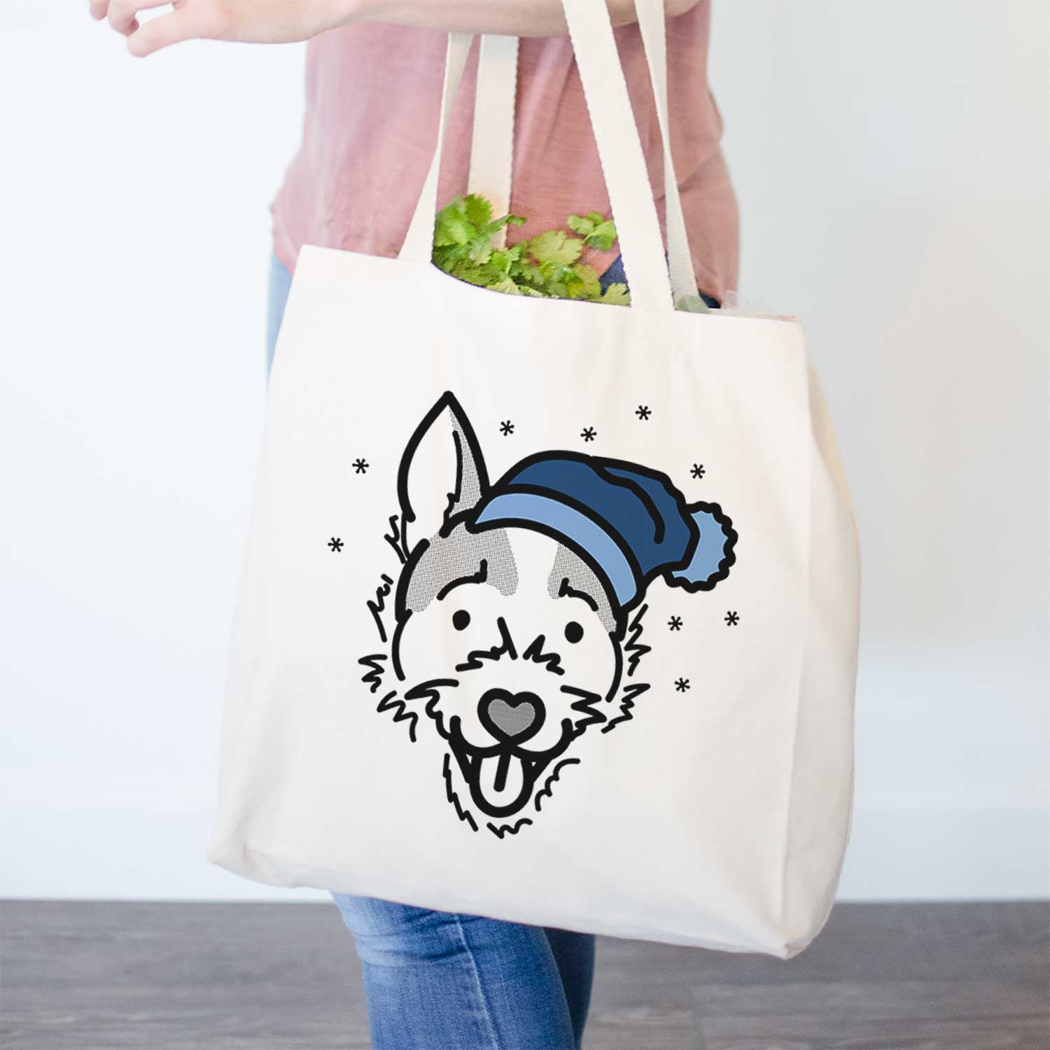 Frosty Jack Russell Terrier - Baxter - Tote Bag