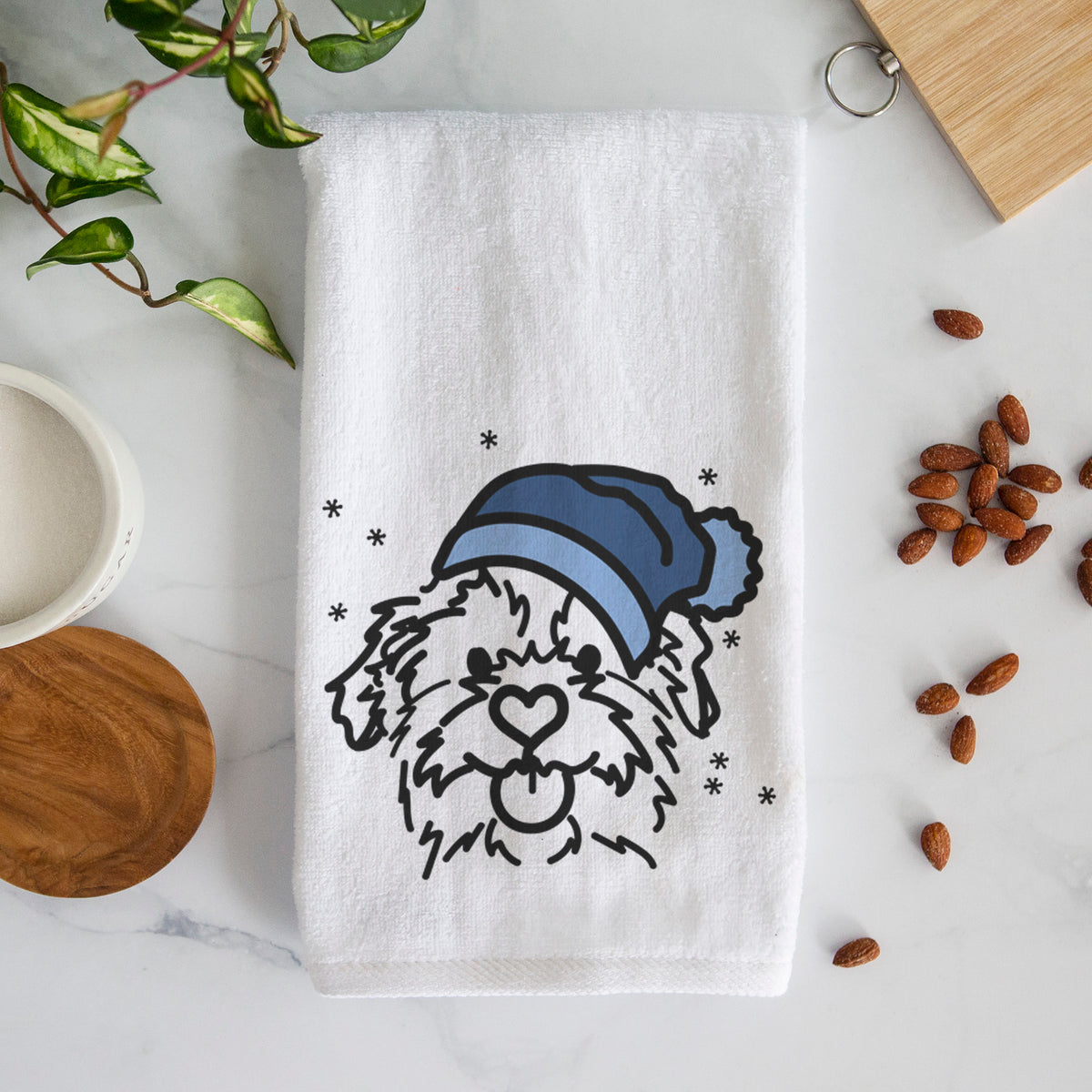 Frosty Mixed Breed - Bea - Decorative Hand Towel