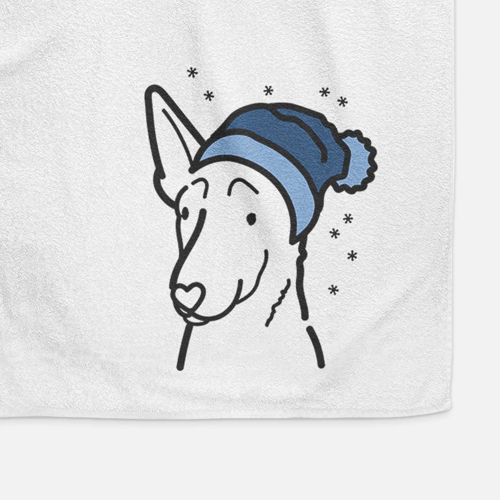 Frosty Belgian Malinois - Decorative Hand Towel