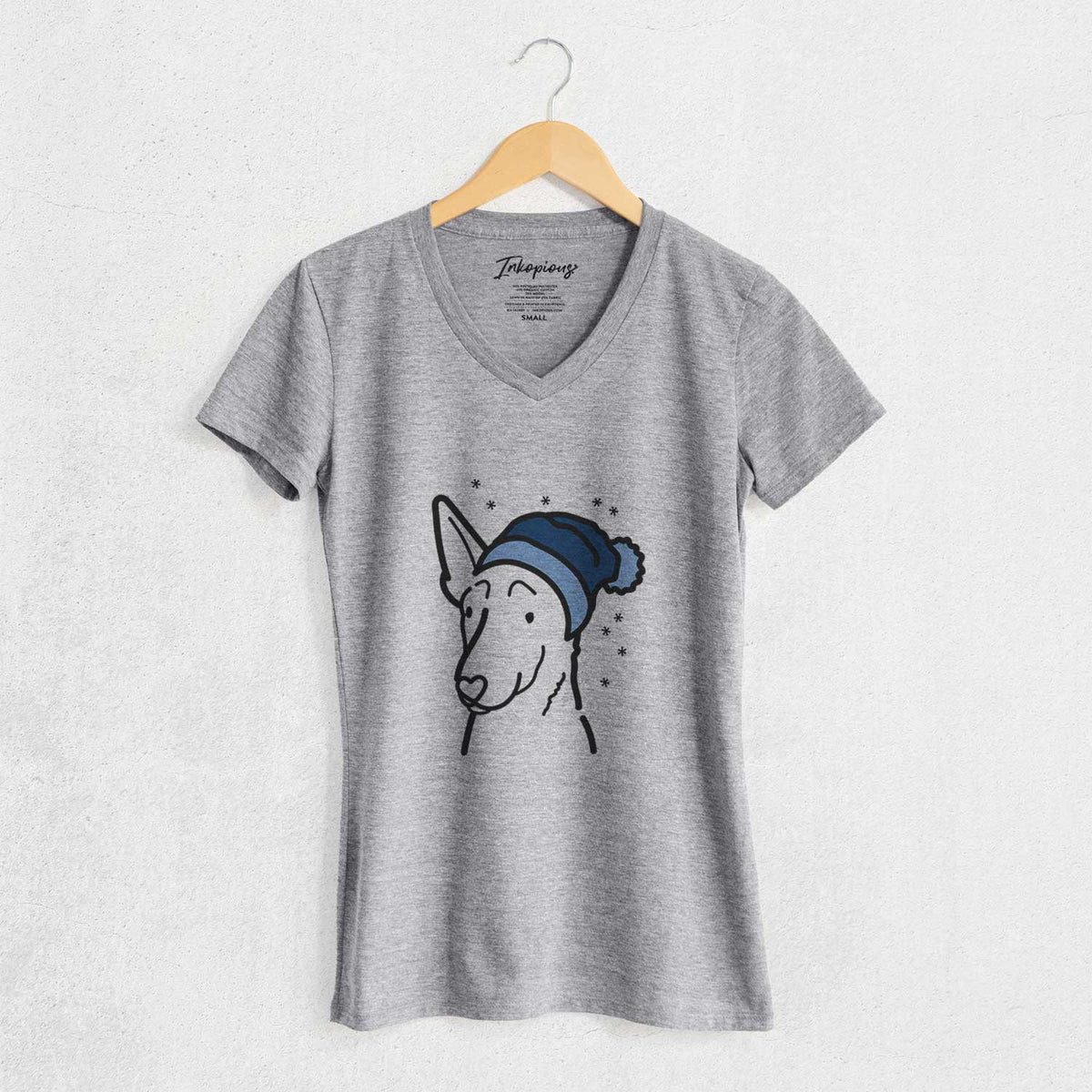 Frosty Belgian Malinois - Women's V-neck Shirt