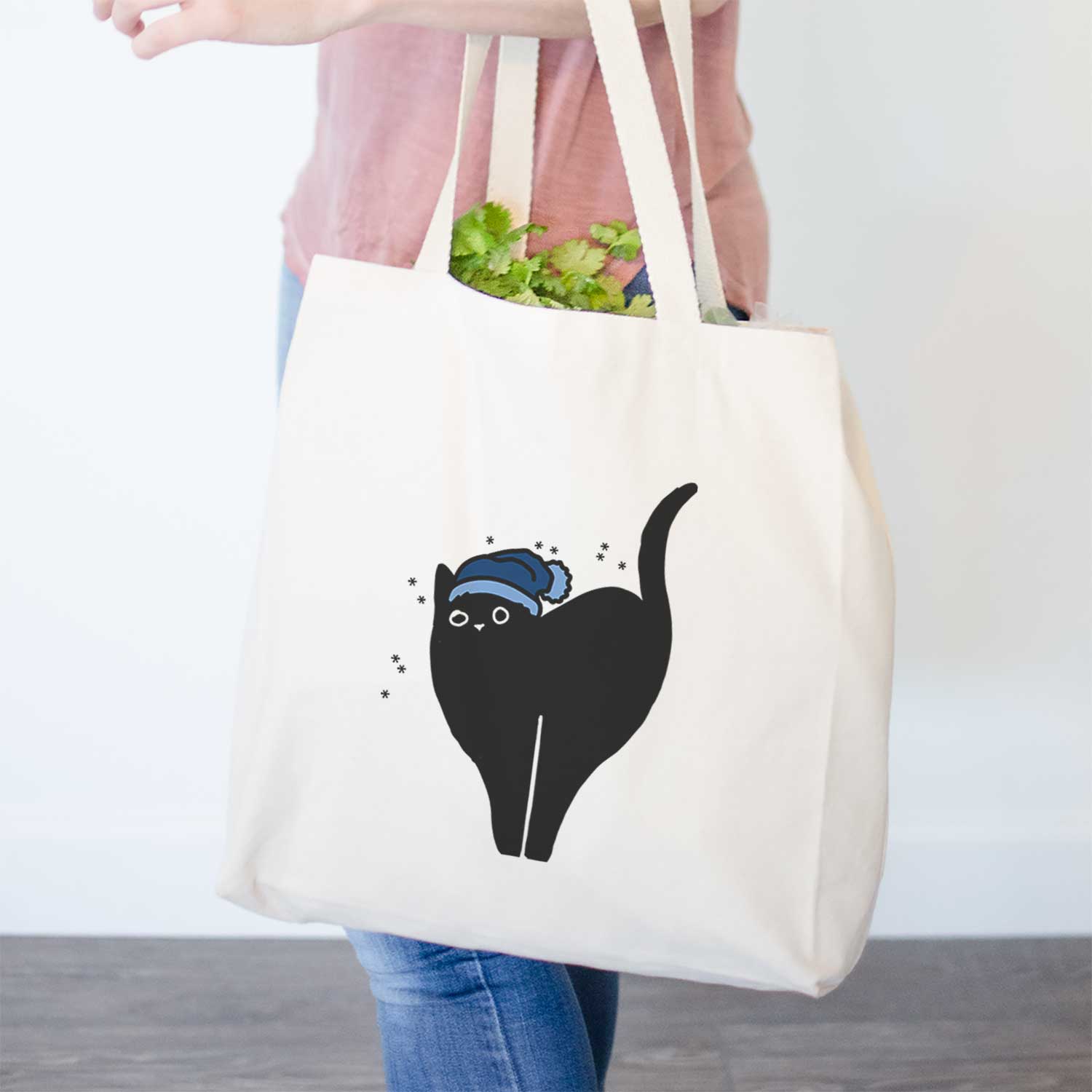 Frosty Black Cat - Bella - Tote Bag