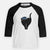 Frosty Black Cat - Bella - Youth 3/4 Long Sleeve