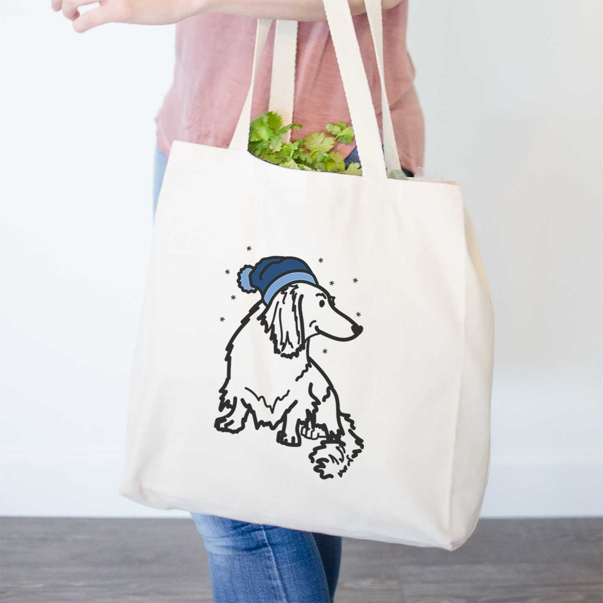 Frosty Dachshund - Bella - Tote Bag