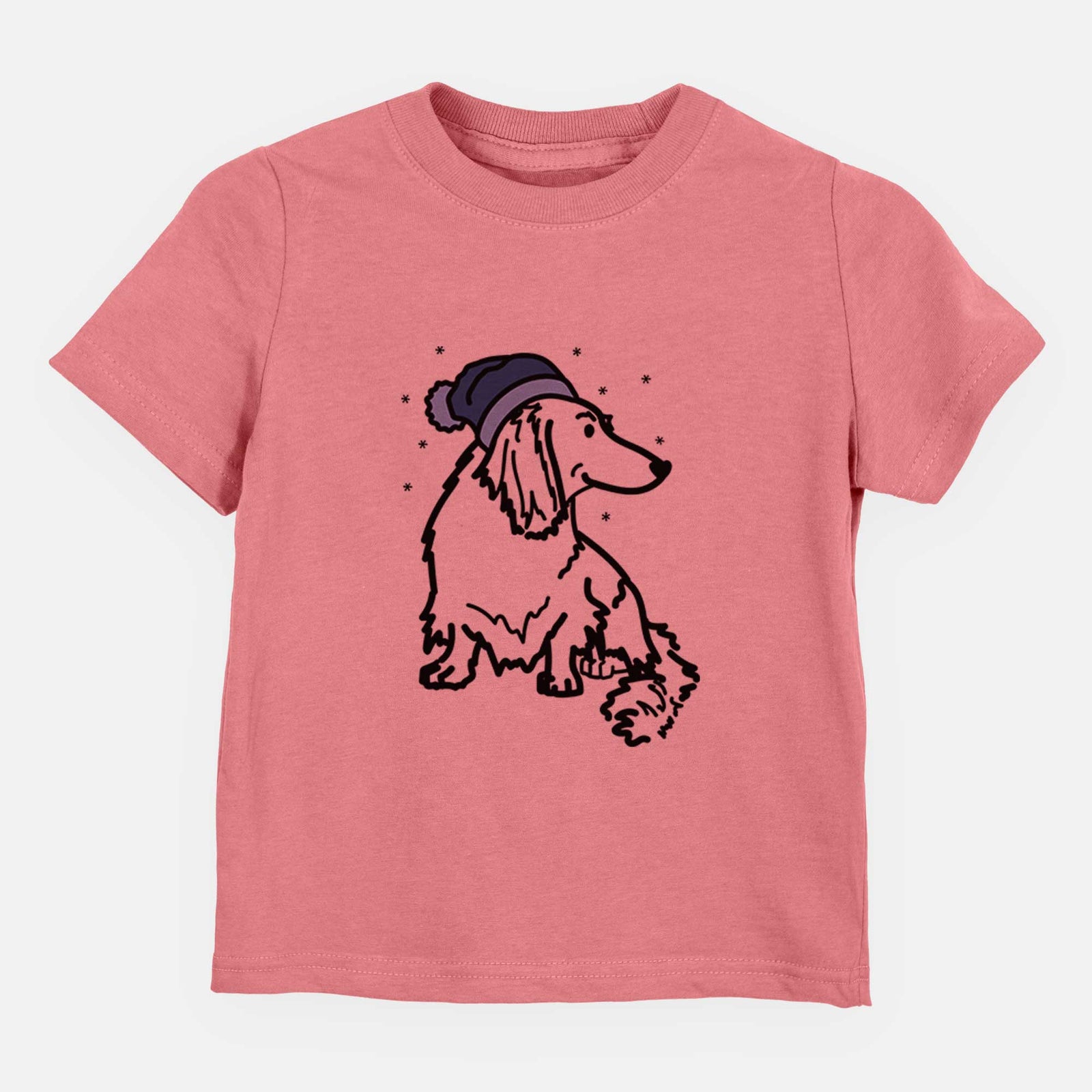 Frosty Dachshund - Bella - Kids/Youth/Toddler Shirt
