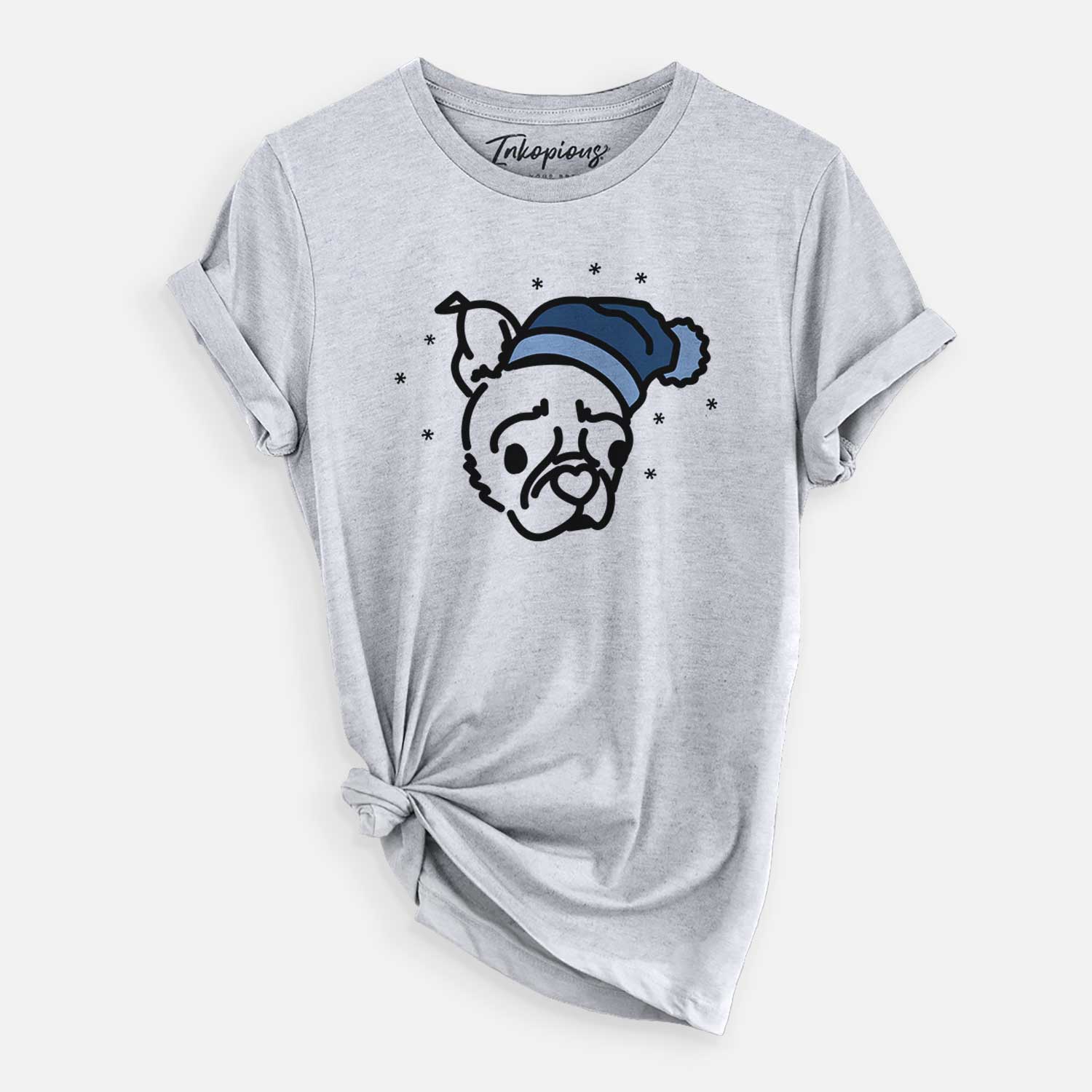 Frosty Pug Boston Terrier Mix - Bella - Unisex Crewneck