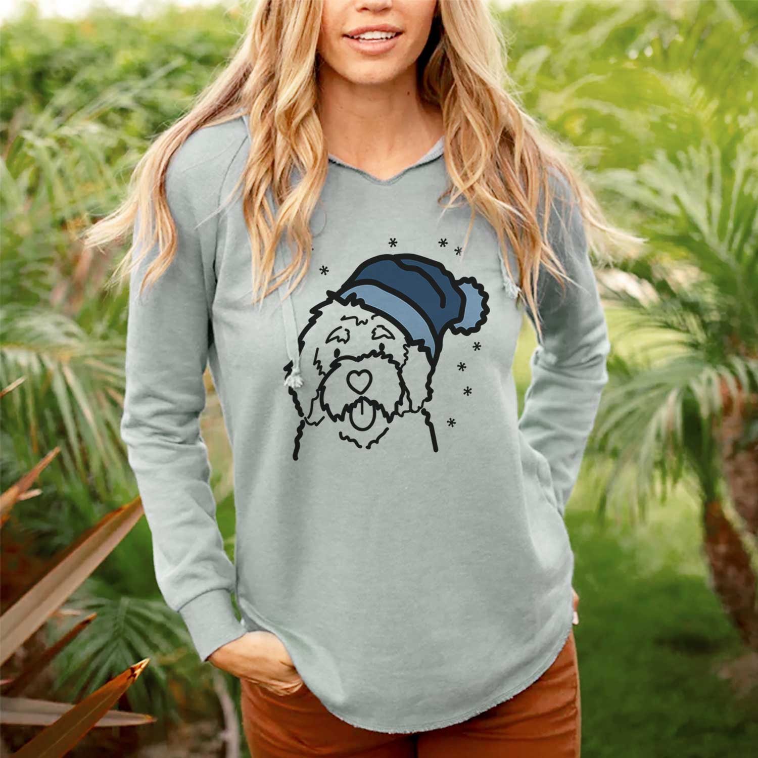 Frosty Bernedoodle - Cali Wave Hooded Sweatshirt