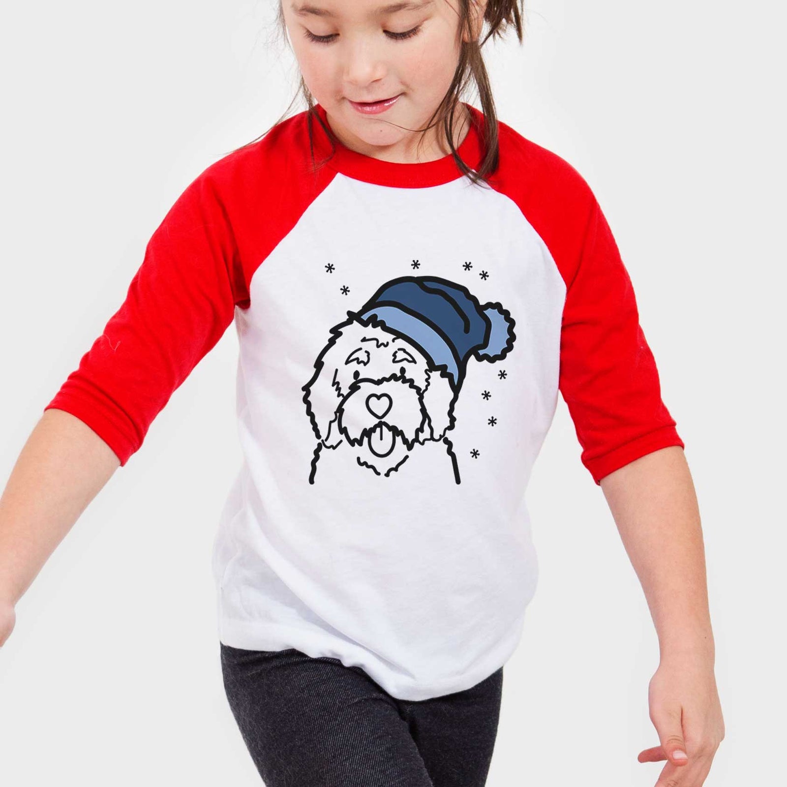 Frosty Bernedoodle - Youth 3/4 Long Sleeve