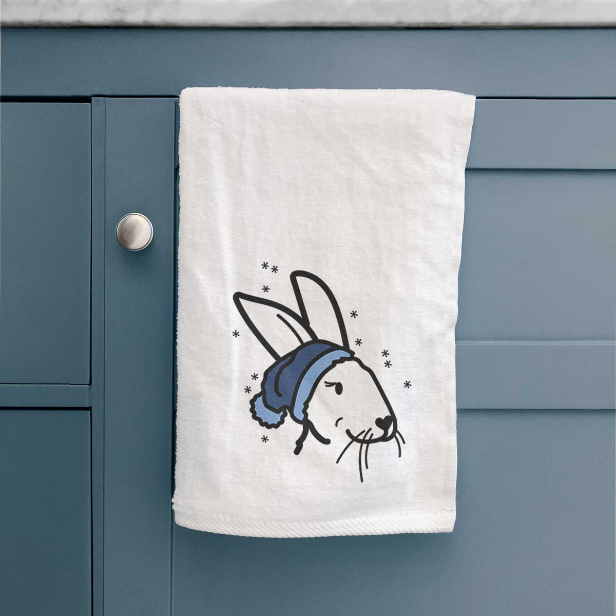 Frosty Rex Rabbit - Betsy - Decorative Hand Towel