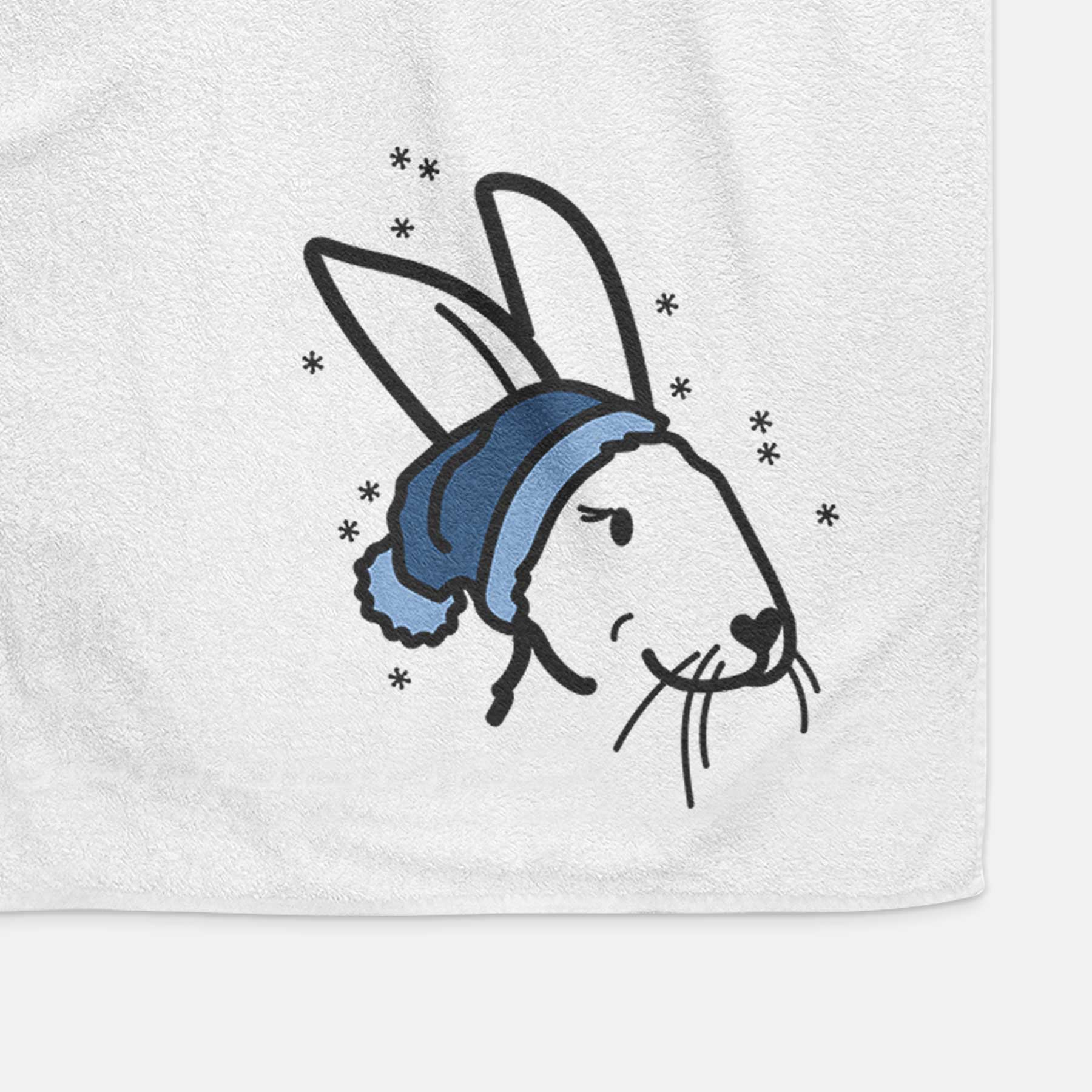 Frosty Rex Rabbit - Betsy - Decorative Hand Towel