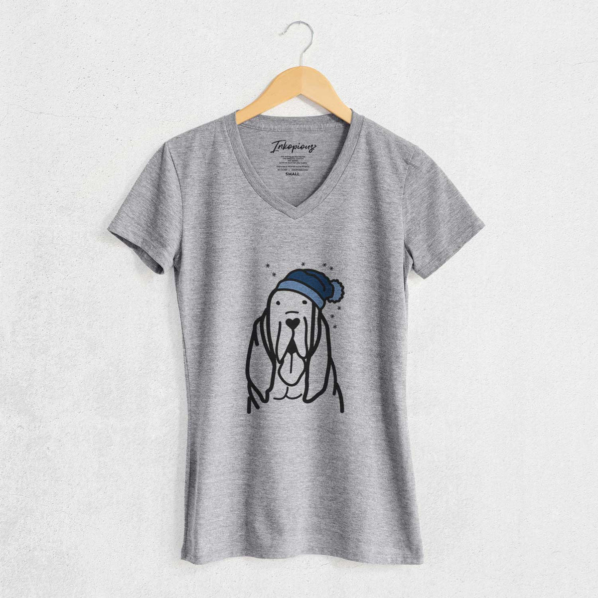 Frosty Bloodhound - Women's V-neck Shirt