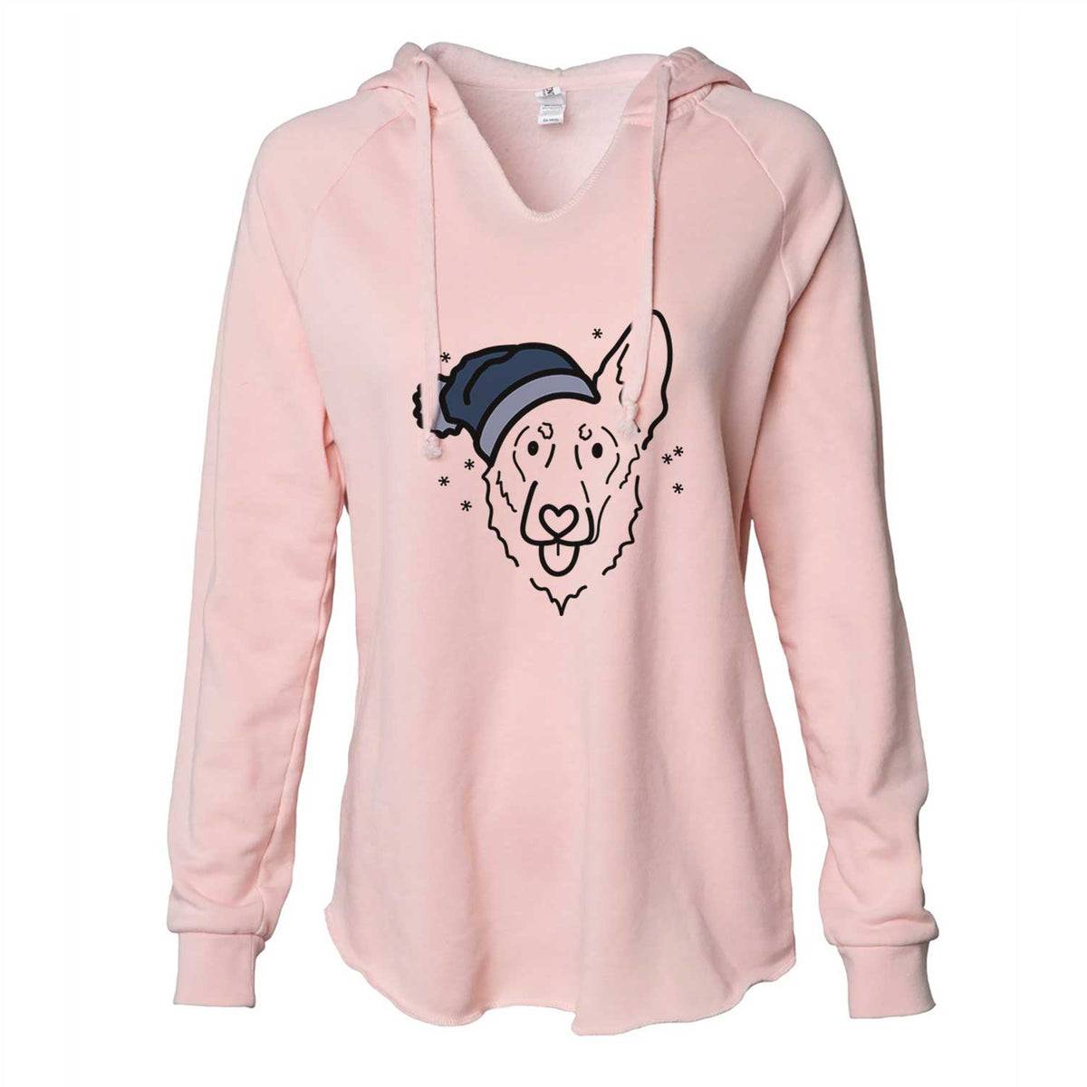 Frosty Shepherd Mix - Bodhi - Cali Wave Hooded Sweatshirt