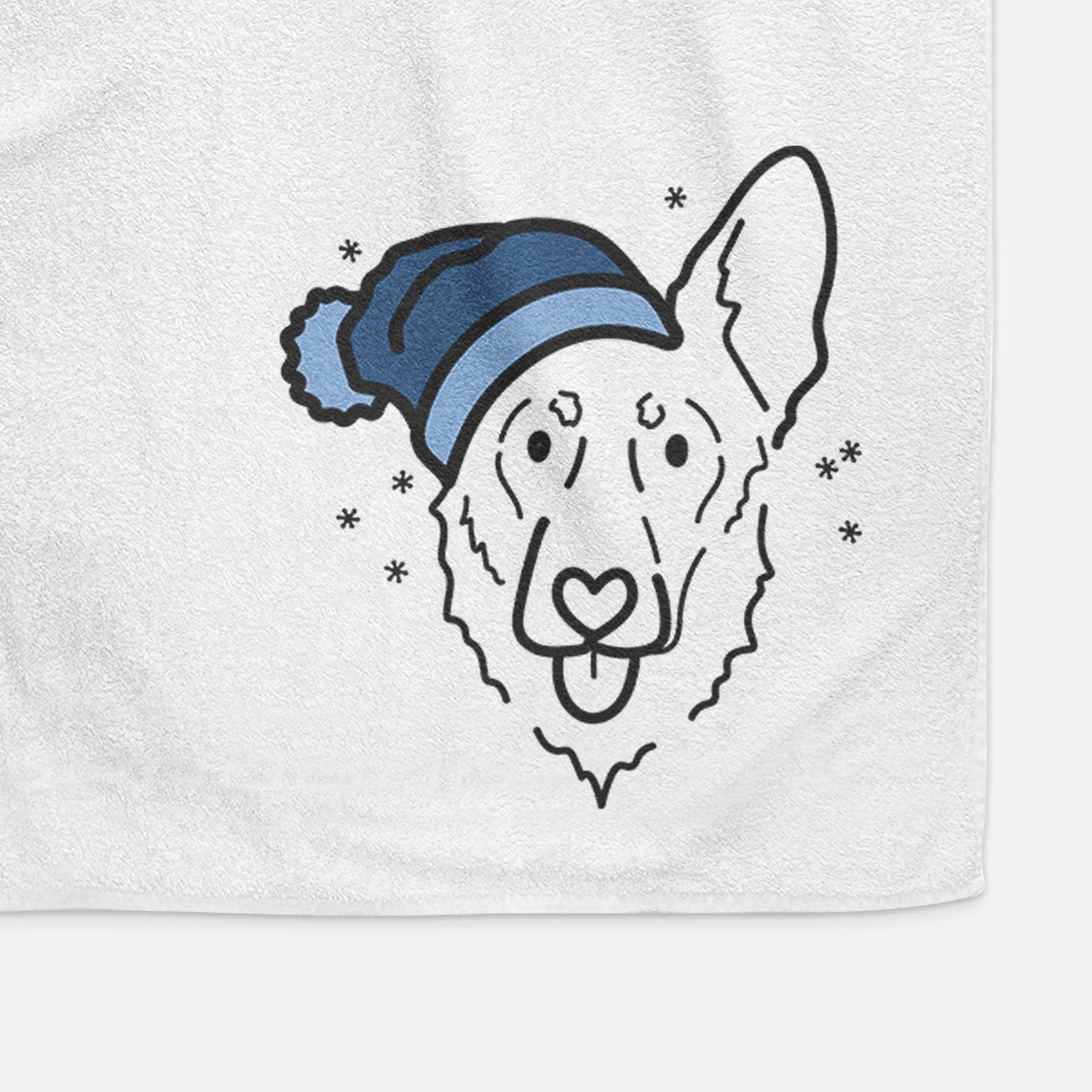 Frosty Shepherd Mix - Bodhi - Decorative Hand Towel