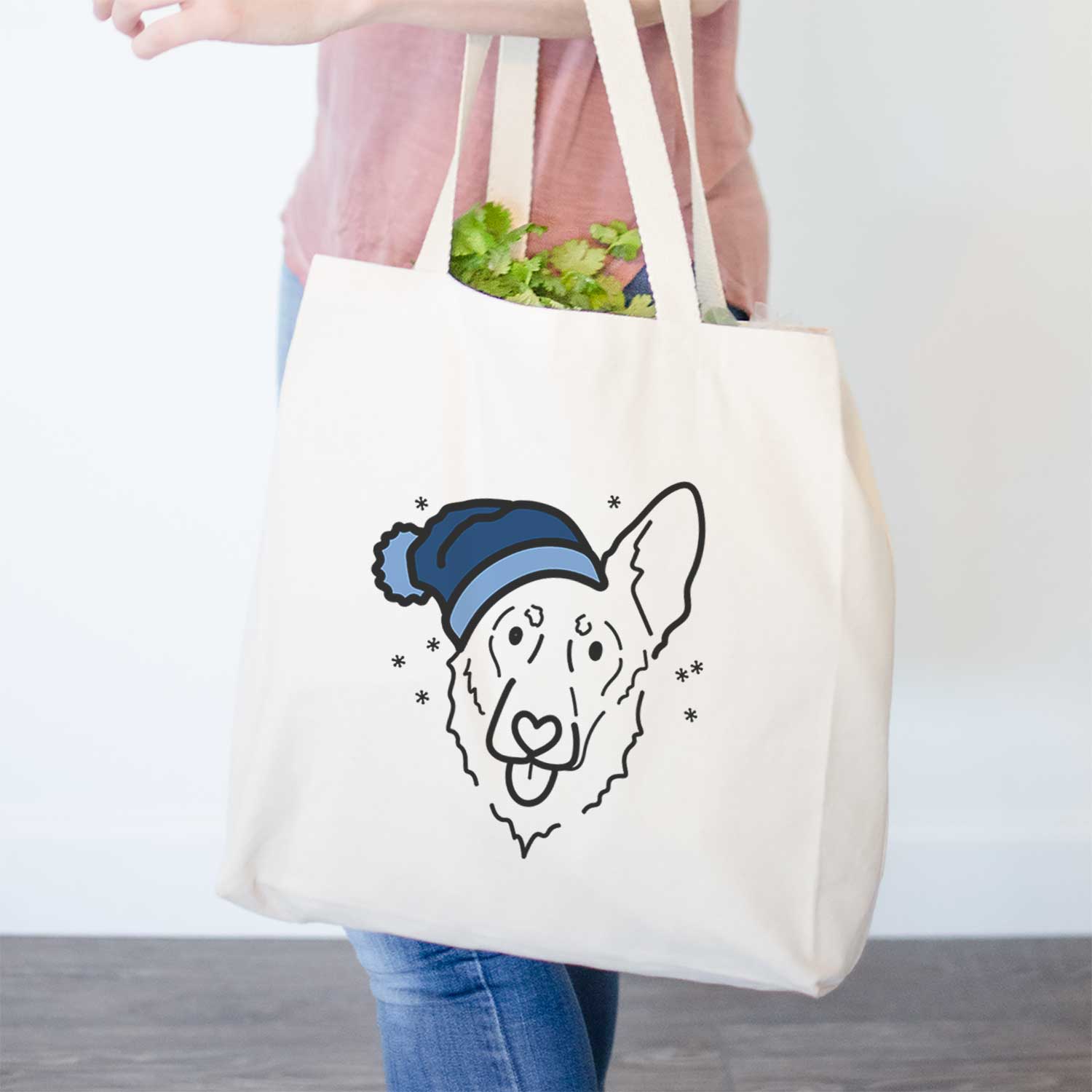 Frosty Shepherd Mix - Bodhi - Tote Bag