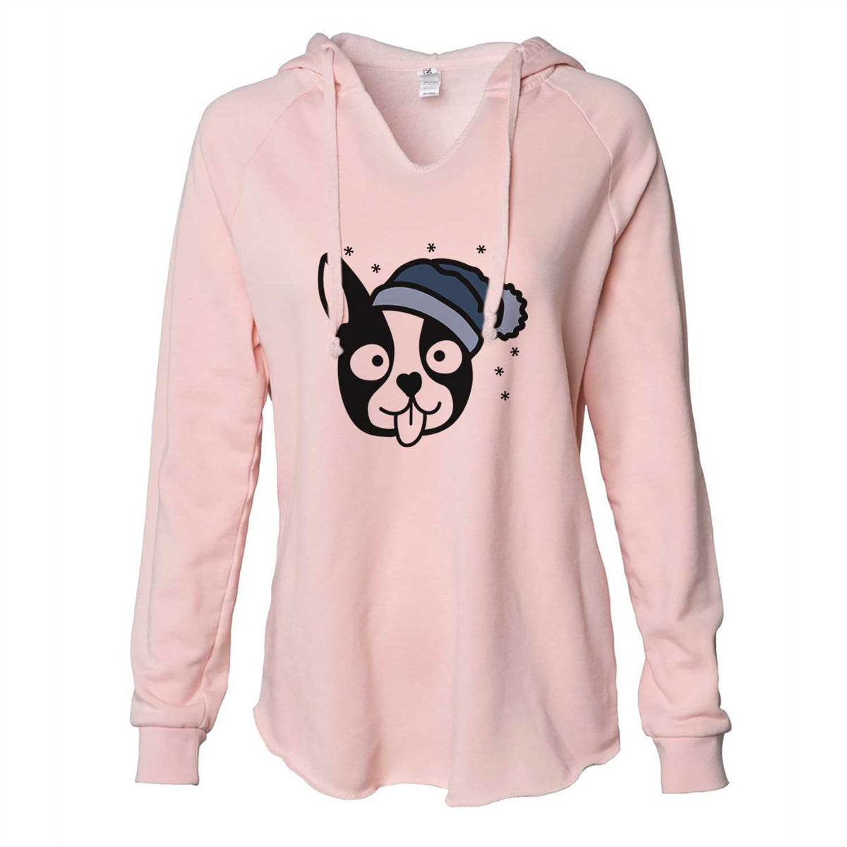 Frosty Boston Terrier - Cali Wave Hooded Sweatshirt