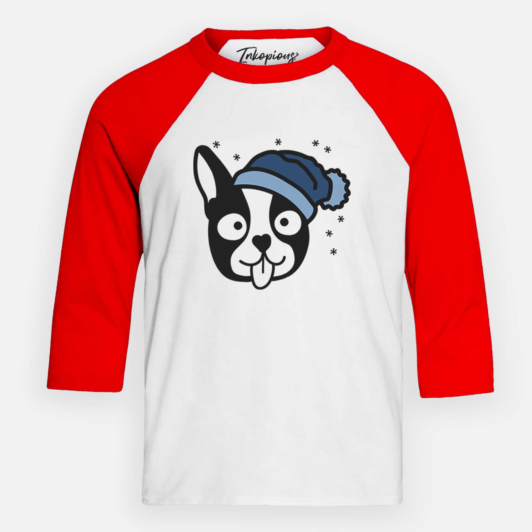 Frosty Boston Terrier - Youth 3/4 Long Sleeve