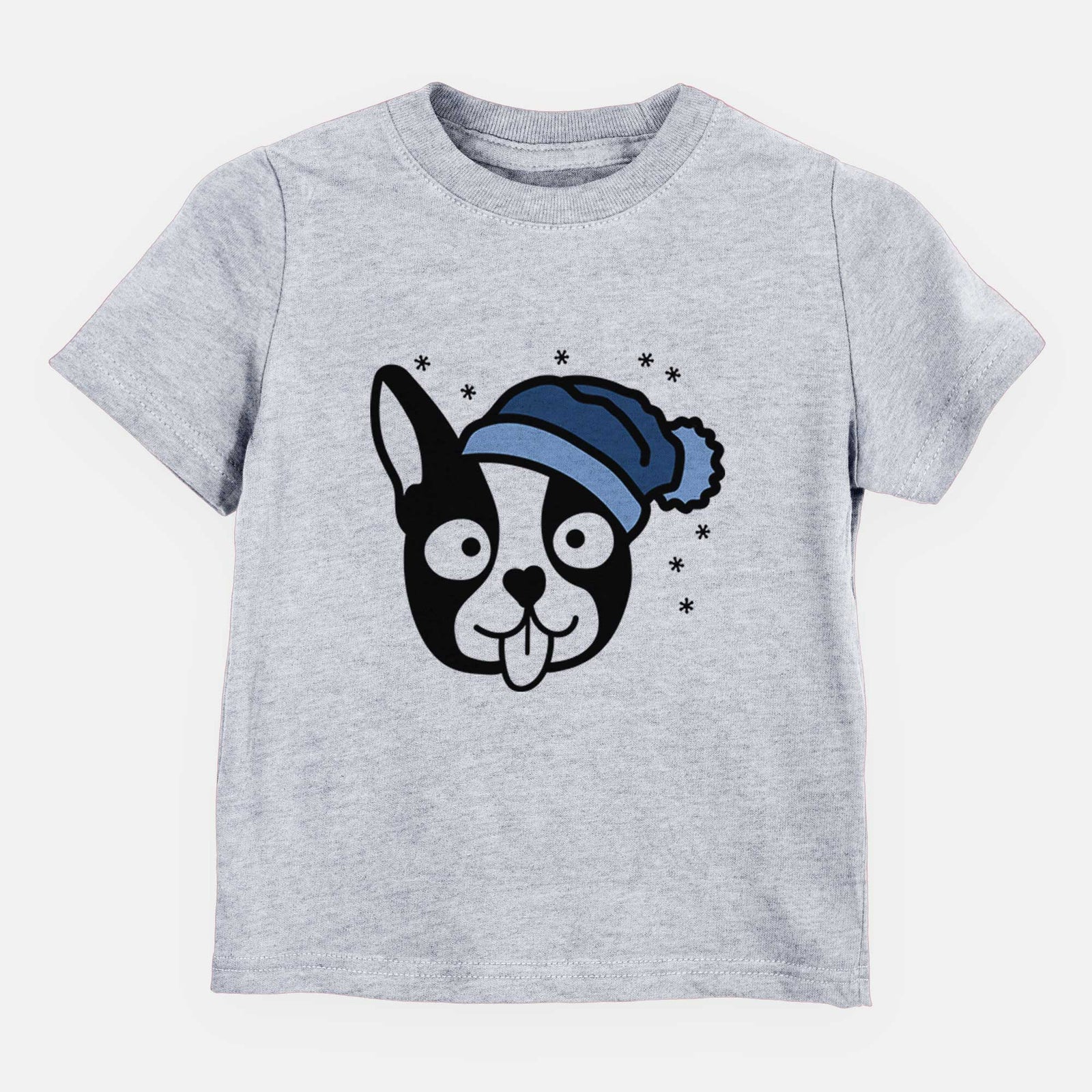 Frosty Boston Terrier - Kids/Youth/Toddler Shirt