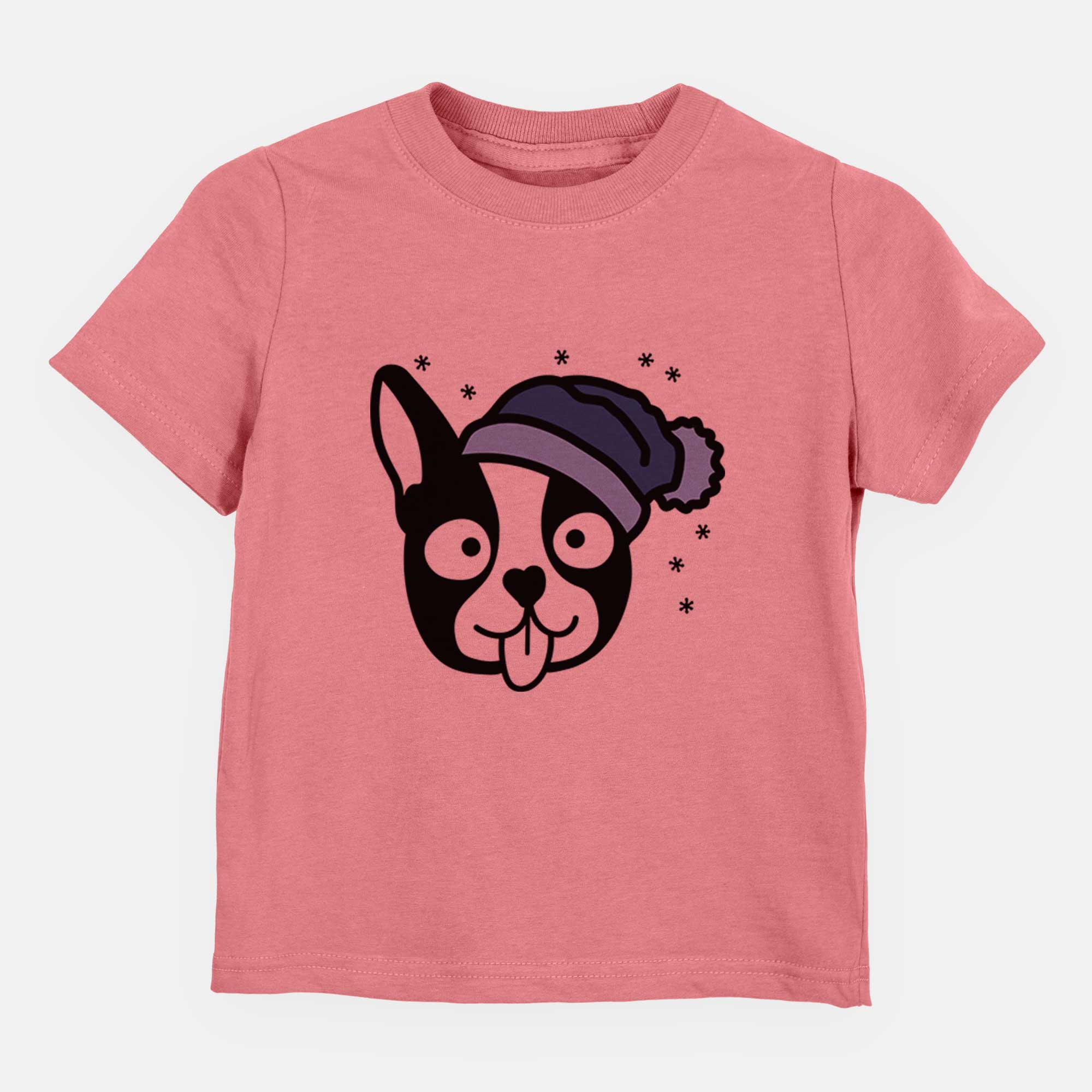 Frosty Boston Terrier - Kids/Youth/Toddler Shirt