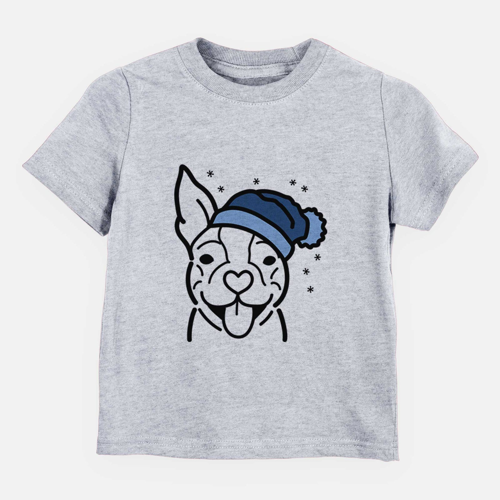 Frosty Happy Boston Terrier - Kids/Youth/Toddler Shirt