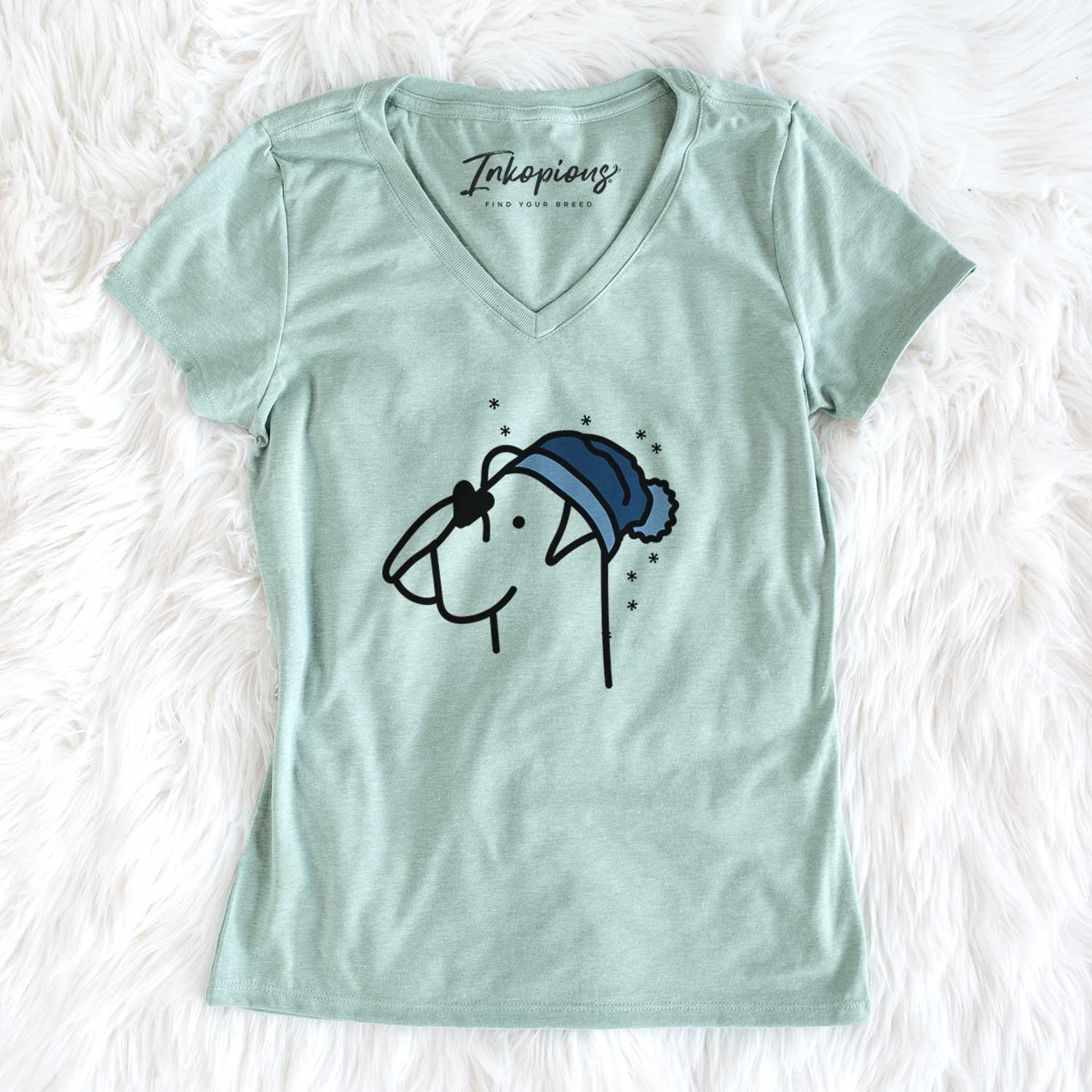 Frosty Boxer - Women's V-neck Shirt