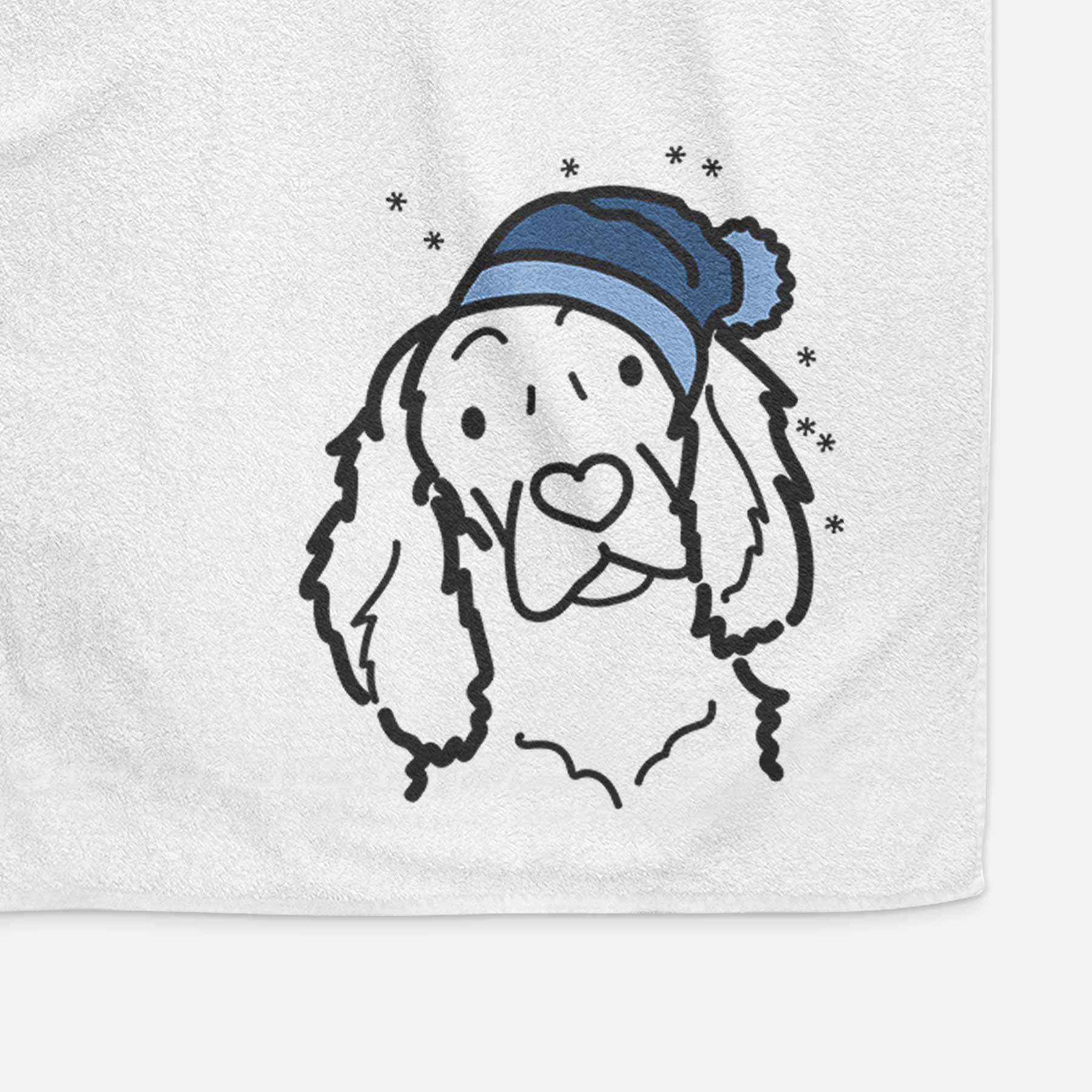 Frosty Boykin Spaniel - Decorative Hand Towel