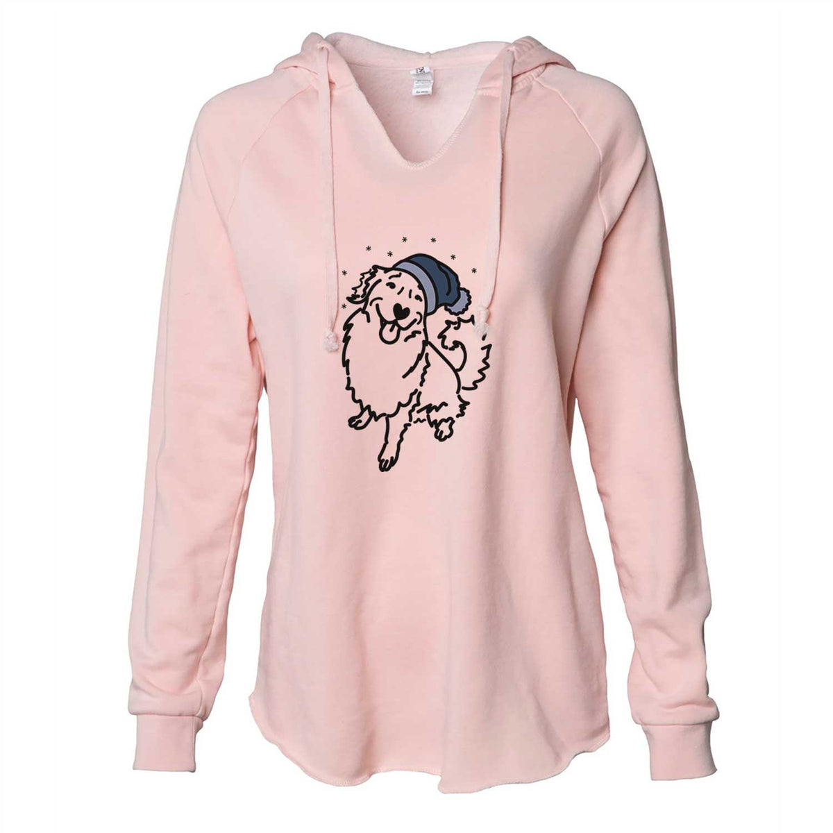 Frosty Golden Retriever - Brinkley - Cali Wave Hooded Sweatshirt