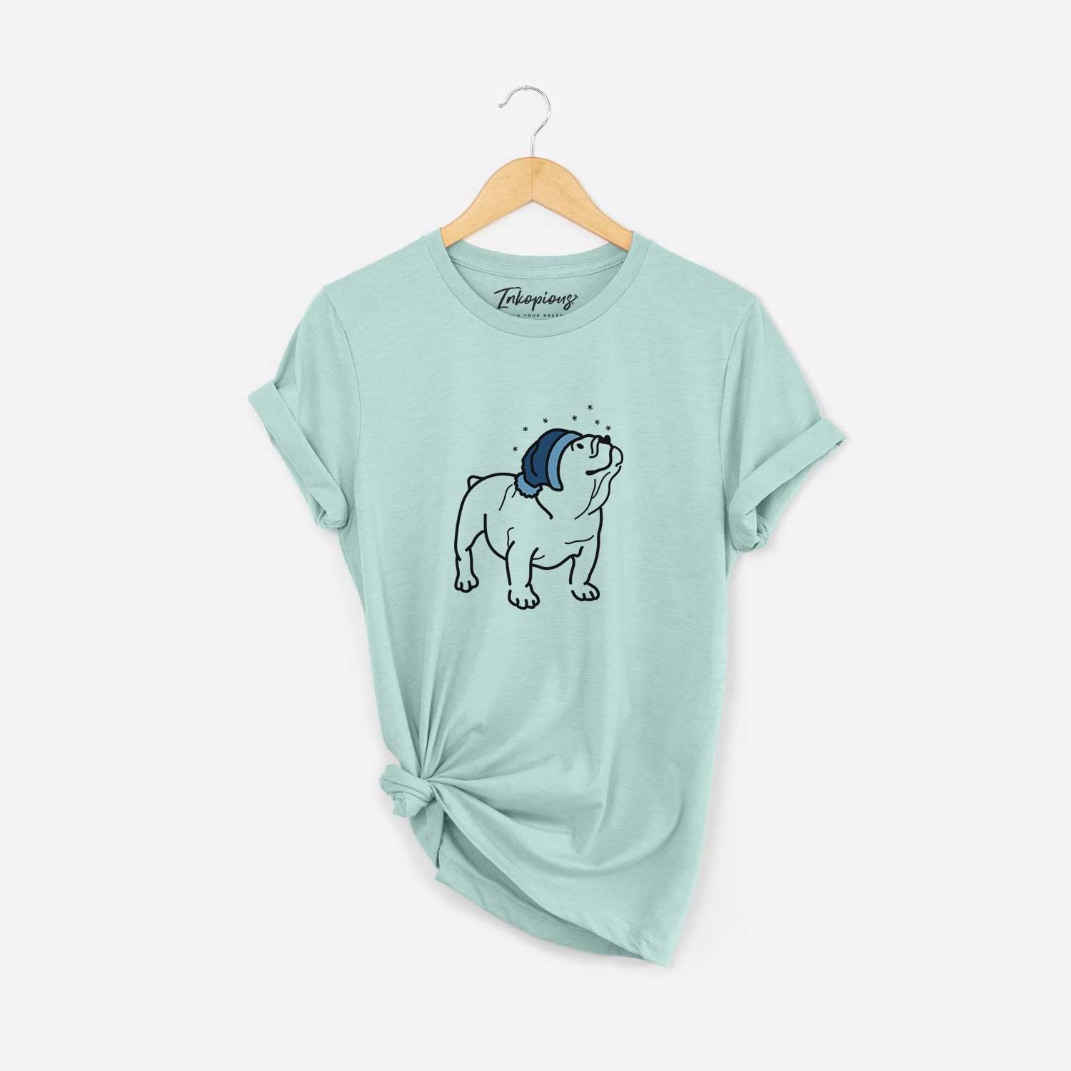 Frosty English Bulldog - Bruno - Unisex Crewneck