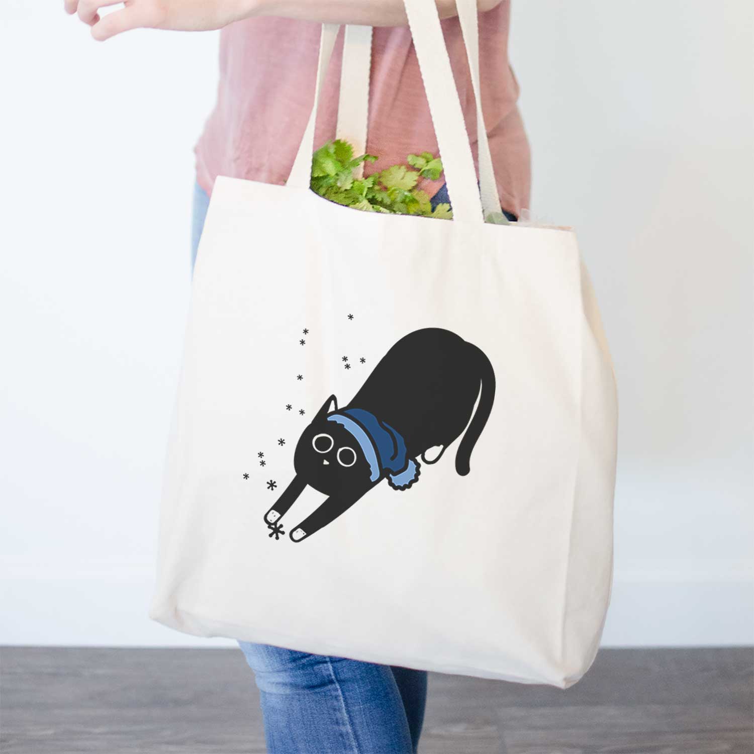 Frosty Black Cat - Bug - Tote Bag