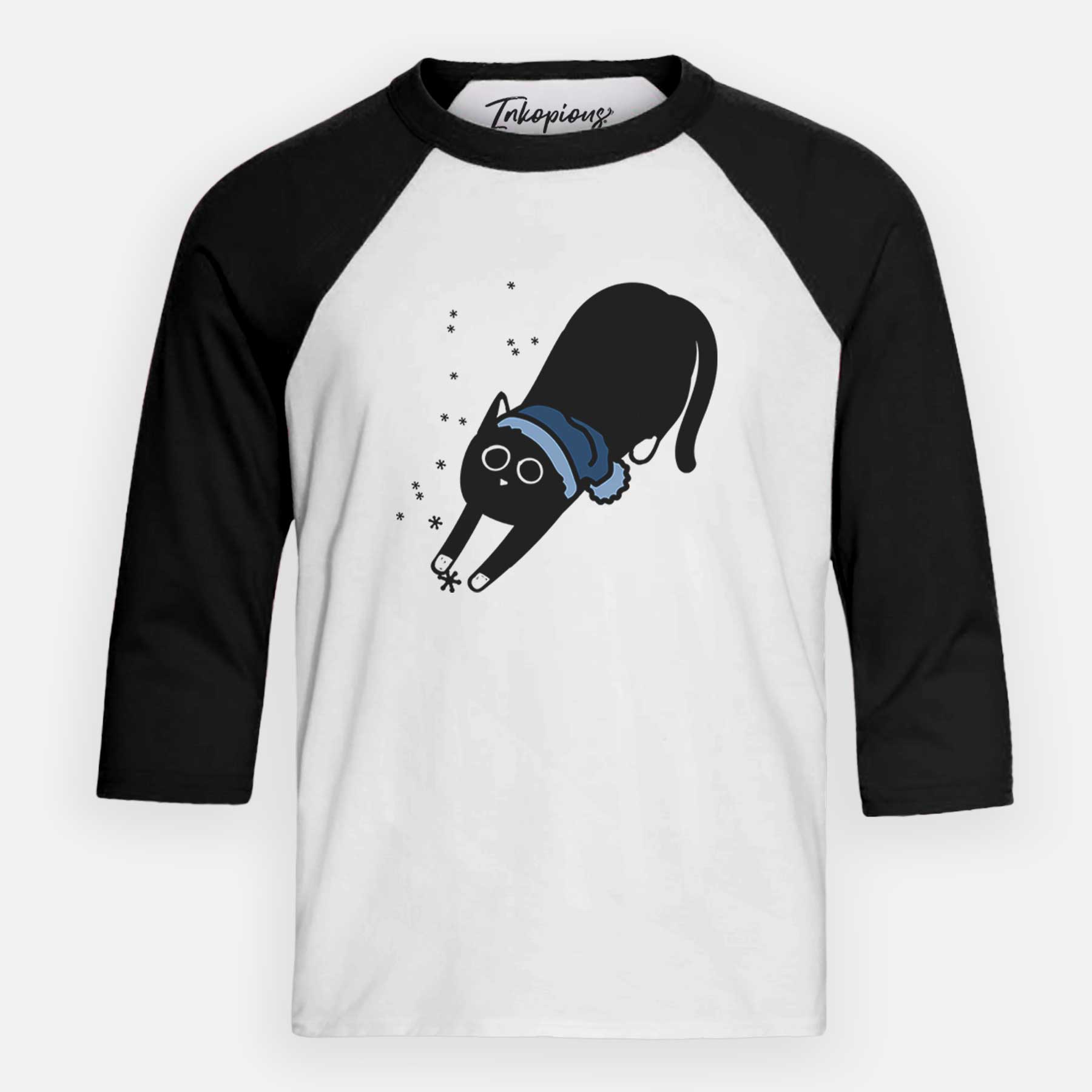 Frosty Black Cat - Bug - Youth 3/4 Long Sleeve