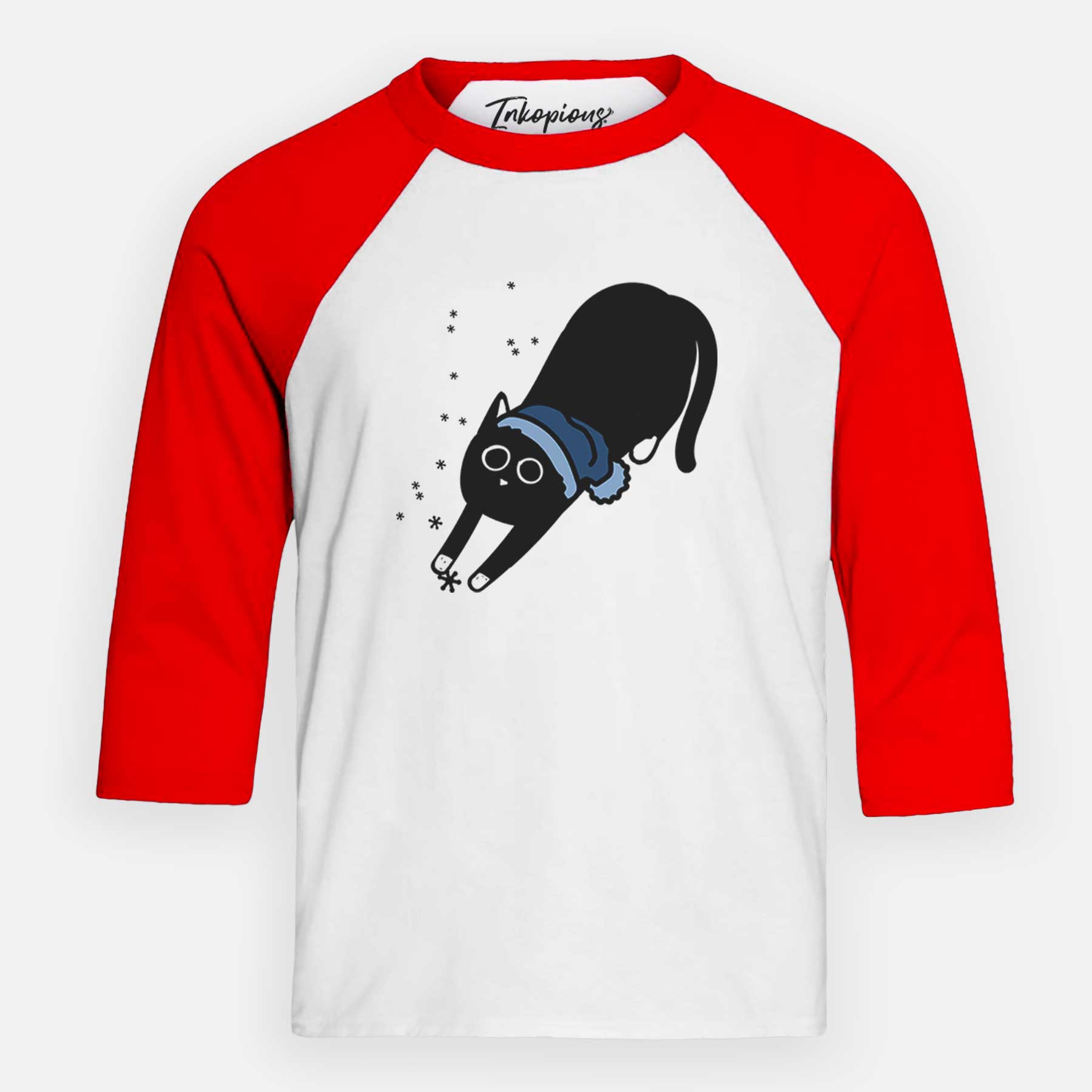 Frosty Black Cat - Bug - Youth 3/4 Long Sleeve