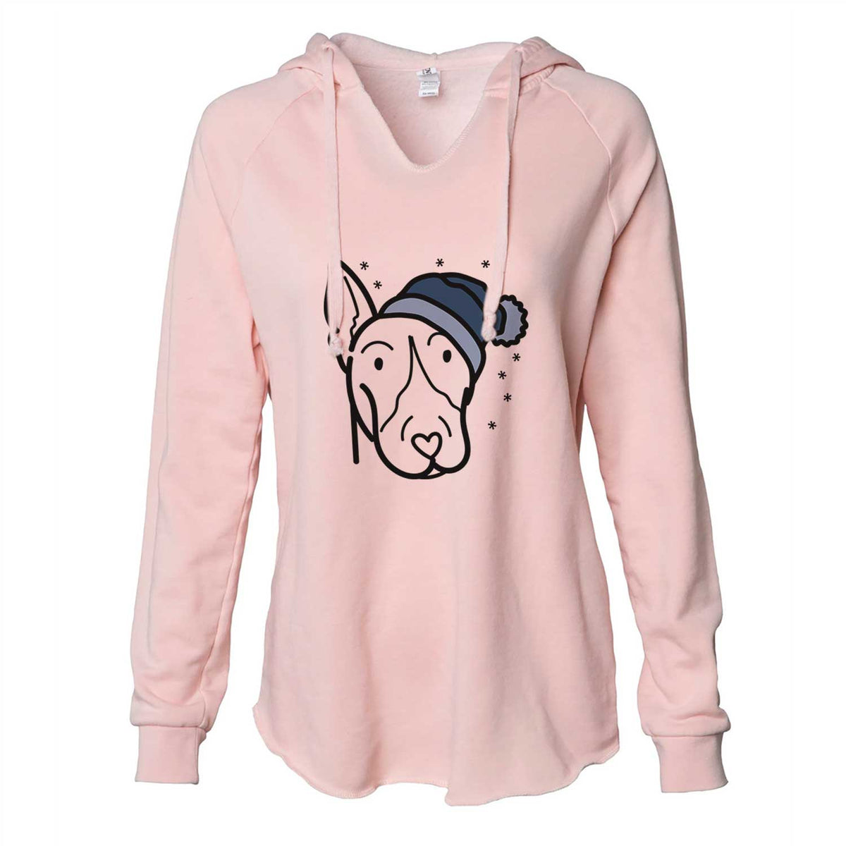 Frosty Bull Terrier - Cali Wave Hooded Sweatshirt