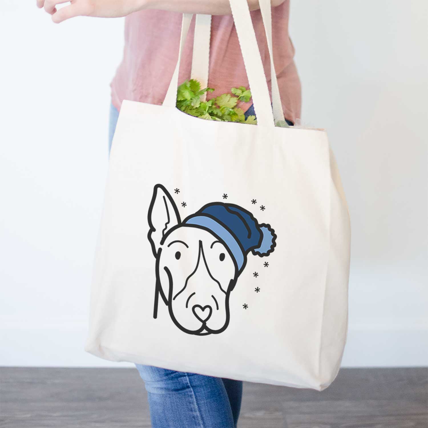 Frosty Bull Terrier - Tote Bag