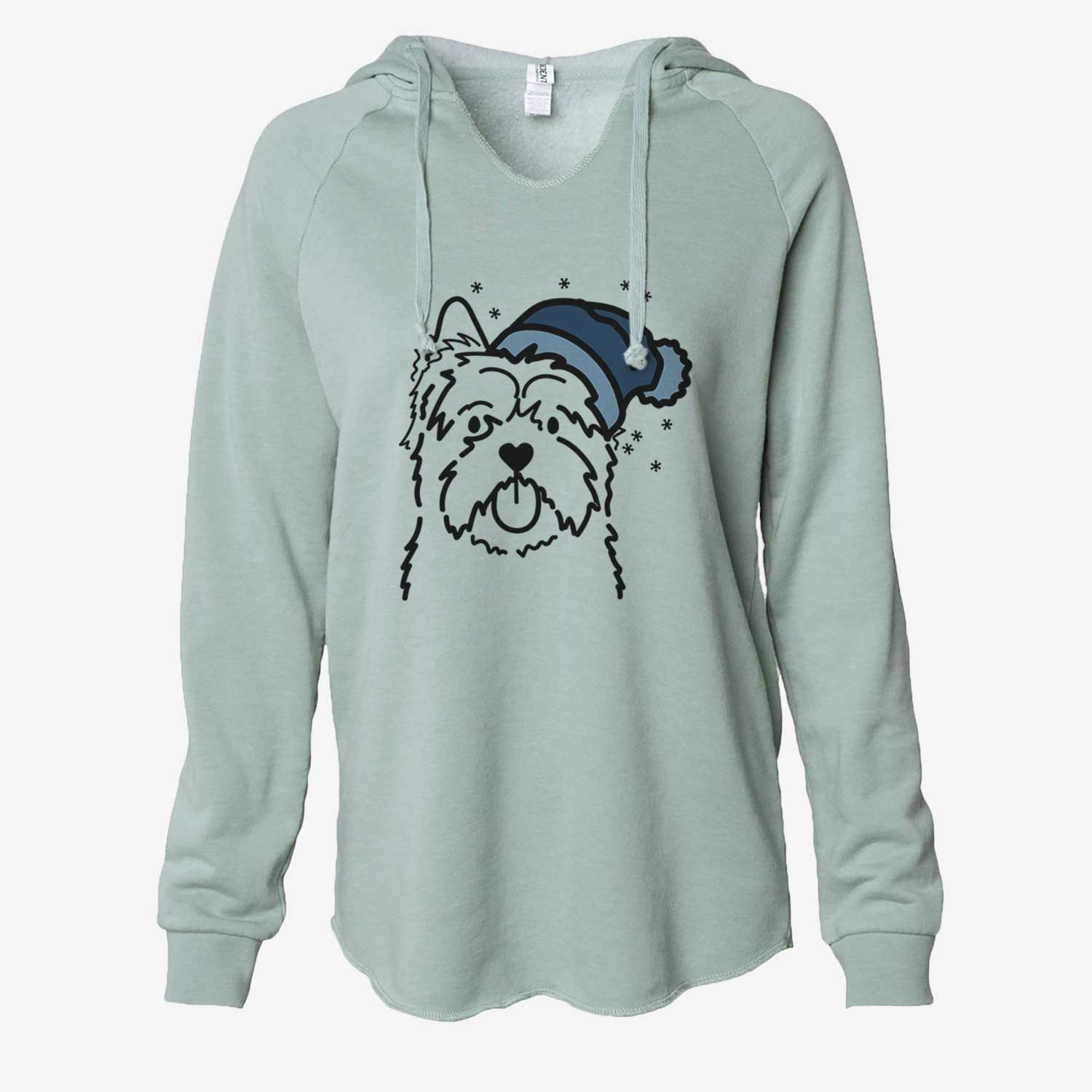 Frosty Cairn Terrier - Cali Wave Hooded Sweatshirt