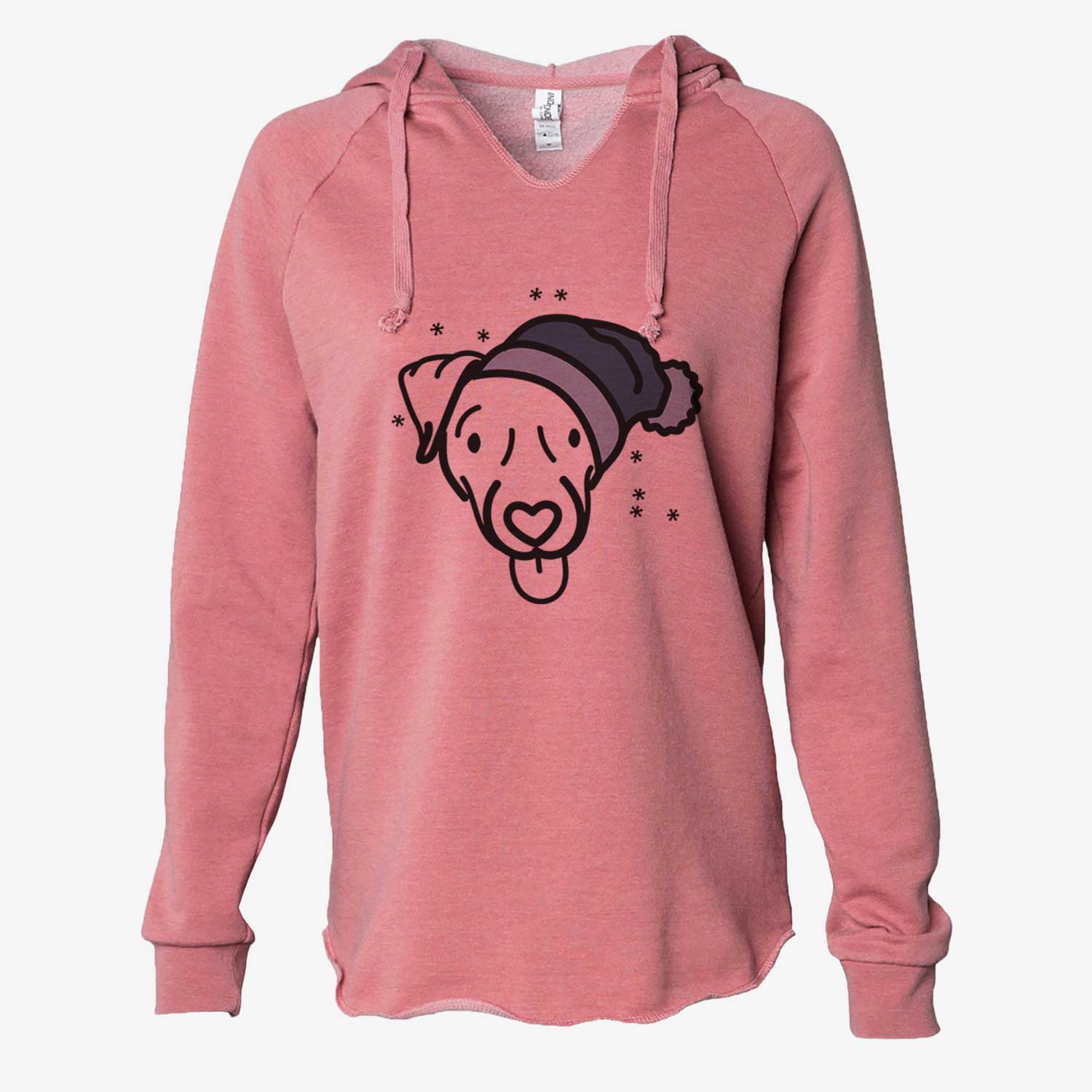 Frosty Jack Russell Terrier - Cammy - Cali Wave Hooded Sweatshirt