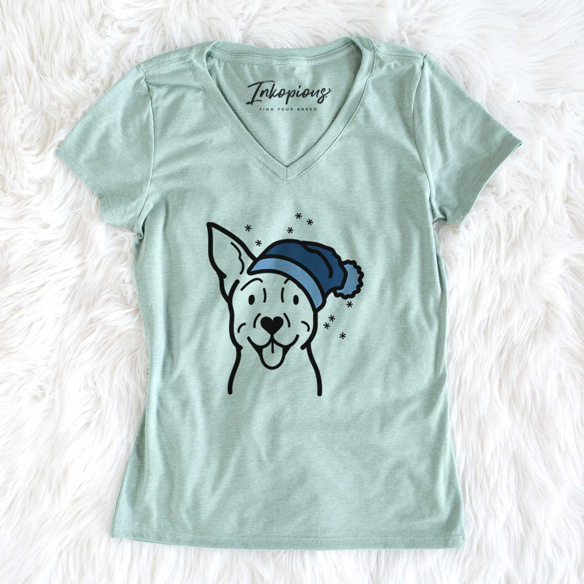 Frosty Carolina Dog - Women&#39;s V-neck Shirt