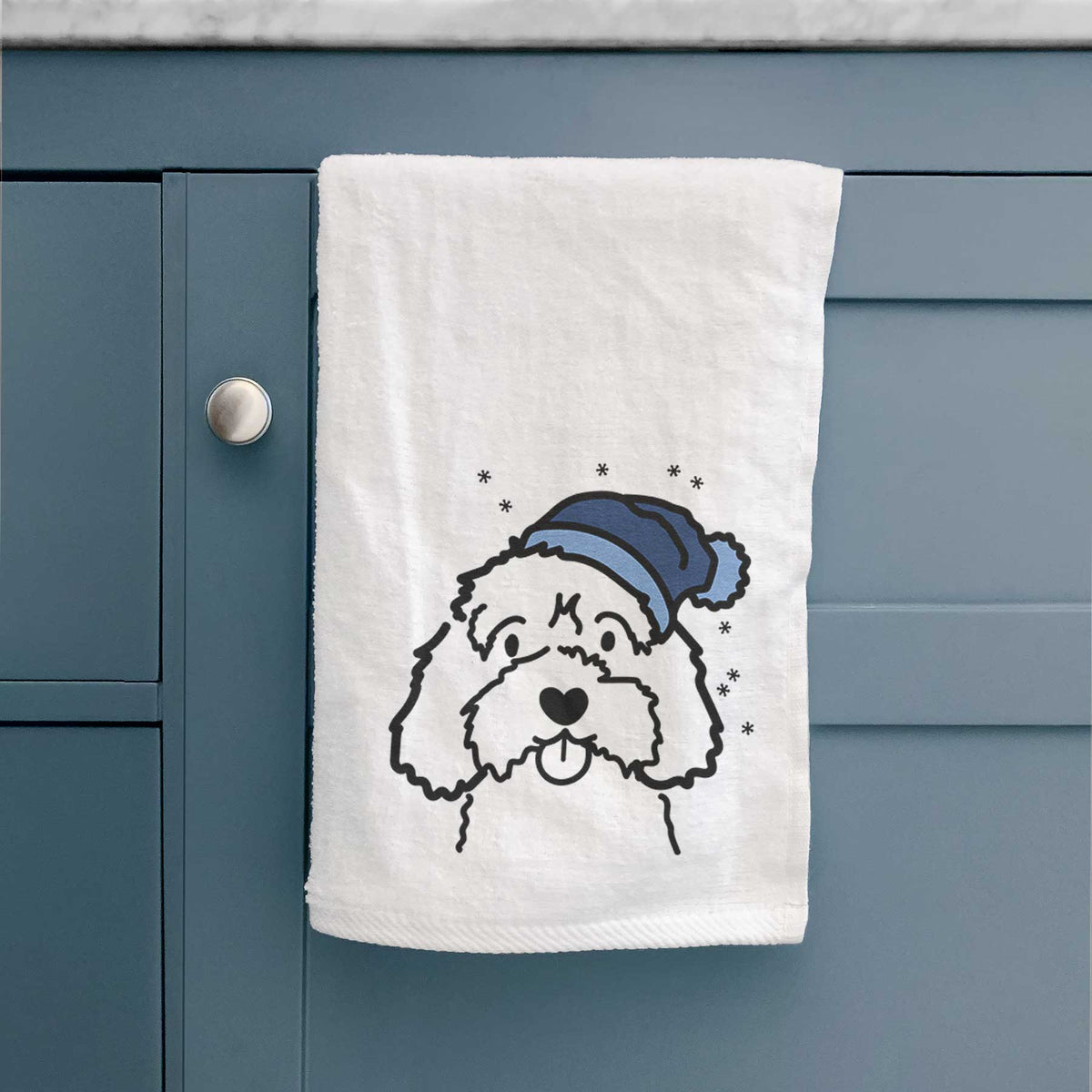 Frosty Cavapoo - Decorative Hand Towel