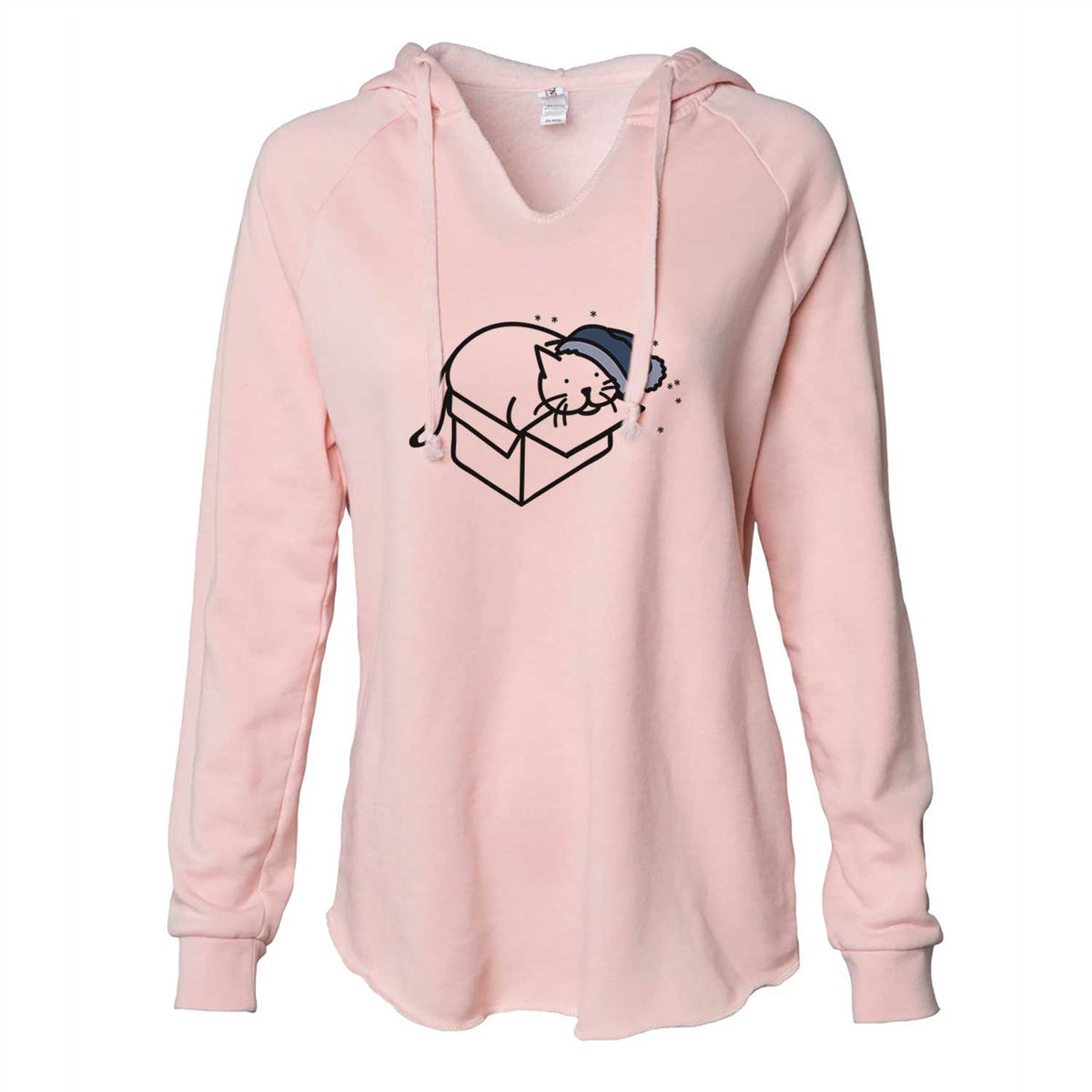 Frosty Cat in a Box - Charlie - Cali Wave Hooded Sweatshirt