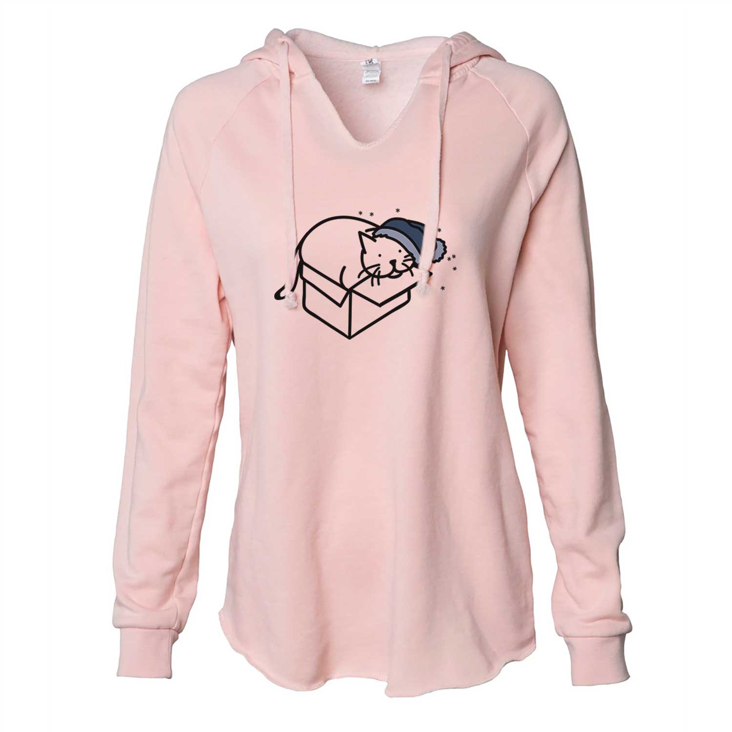 Frosty Cat in a Box - Charlie - Cali Wave Hooded Sweatshirt